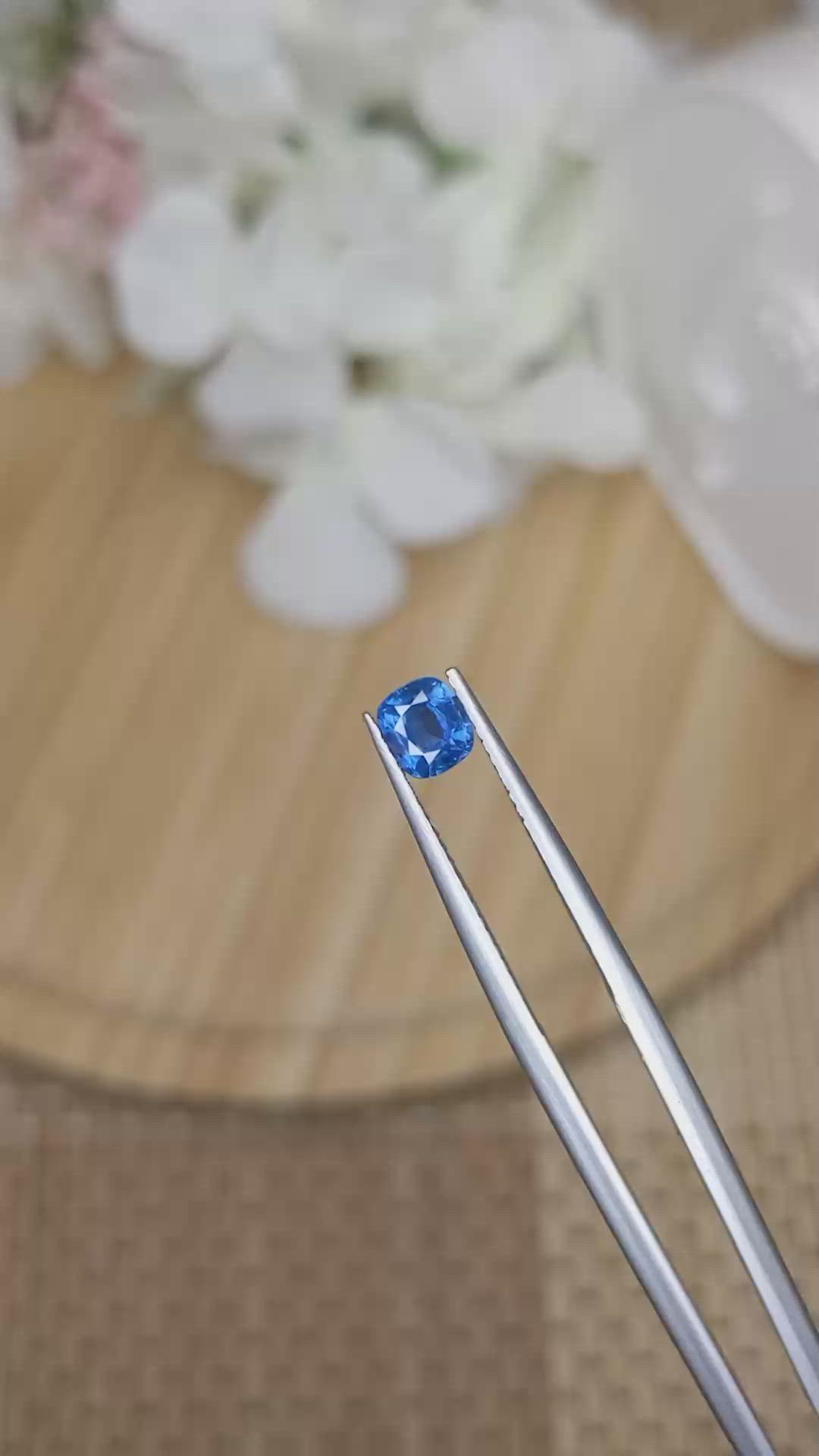 0.82 Ct. Blue Sapphire from Madagascar Size Video