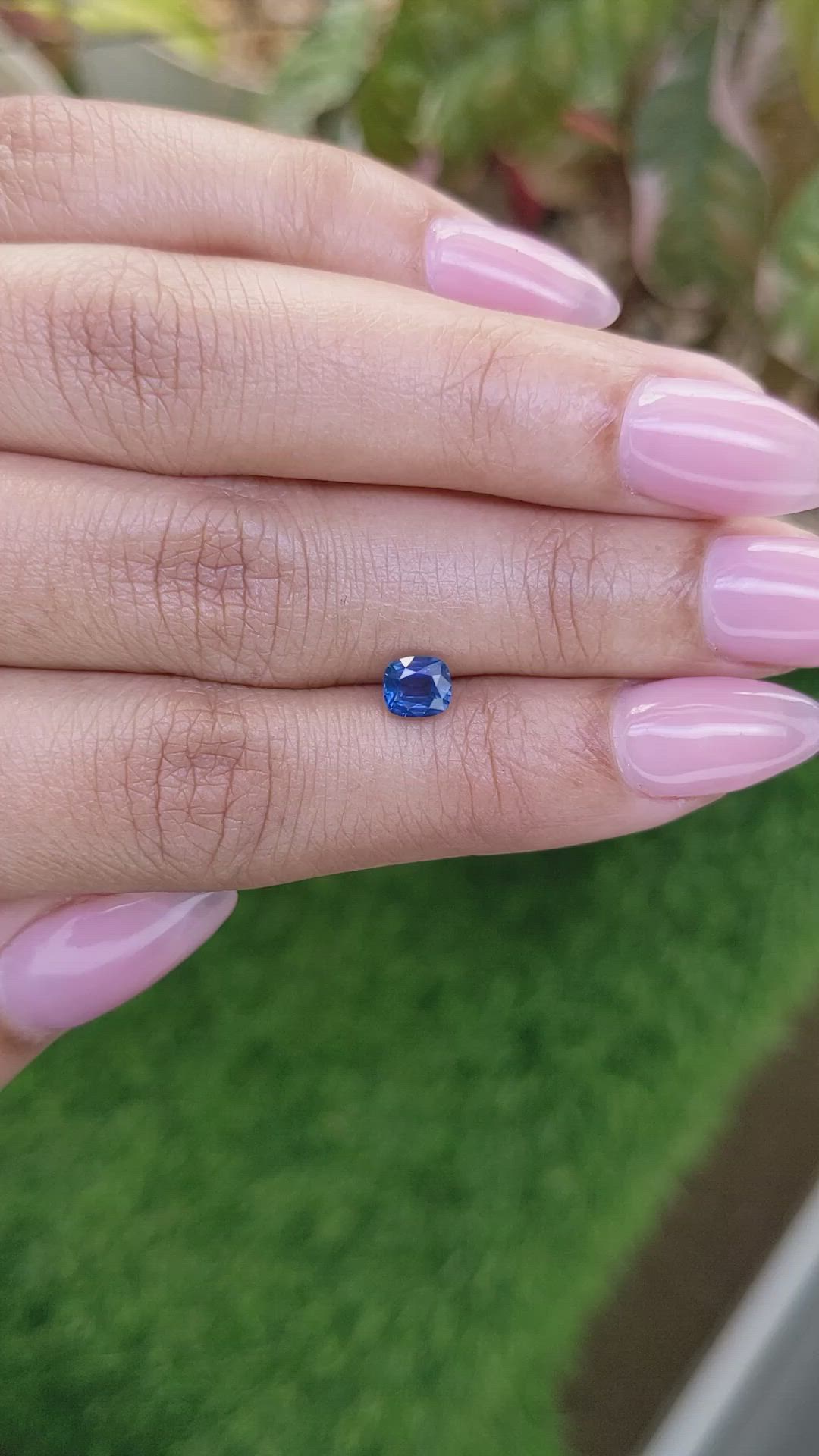 0.82 Ct. Blue Sapphire from Madagascar Size Video