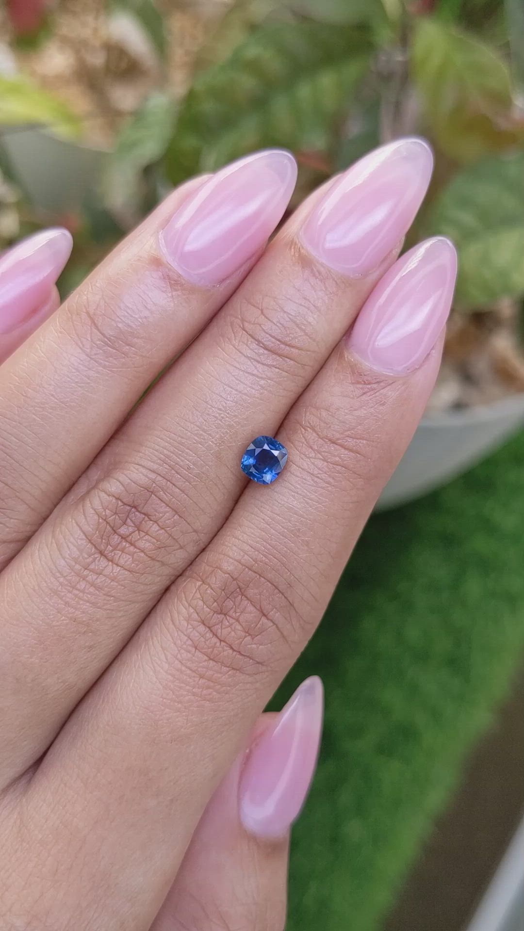 0.82 Ct. Blue Sapphire from Madagascar Size Video