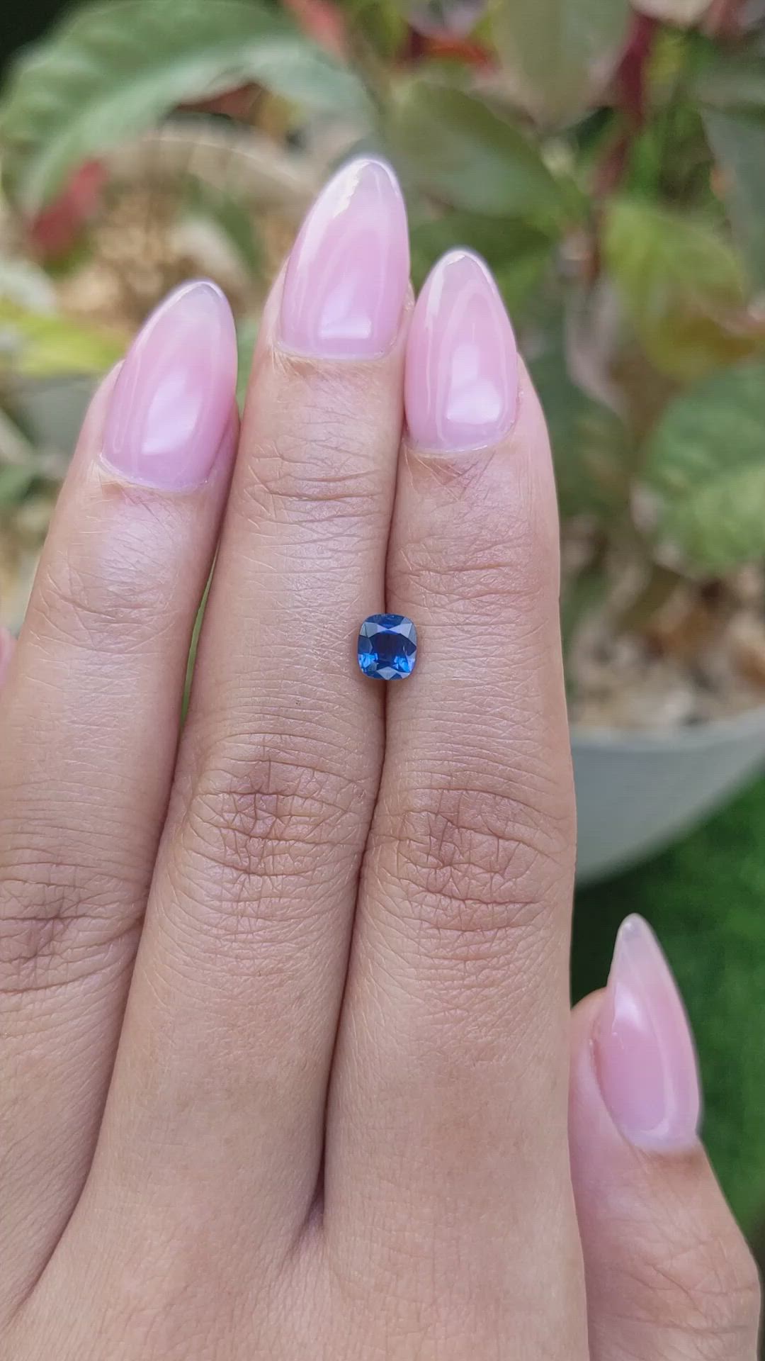 0.82 Ct. Blue Sapphire from Madagascar Size Video