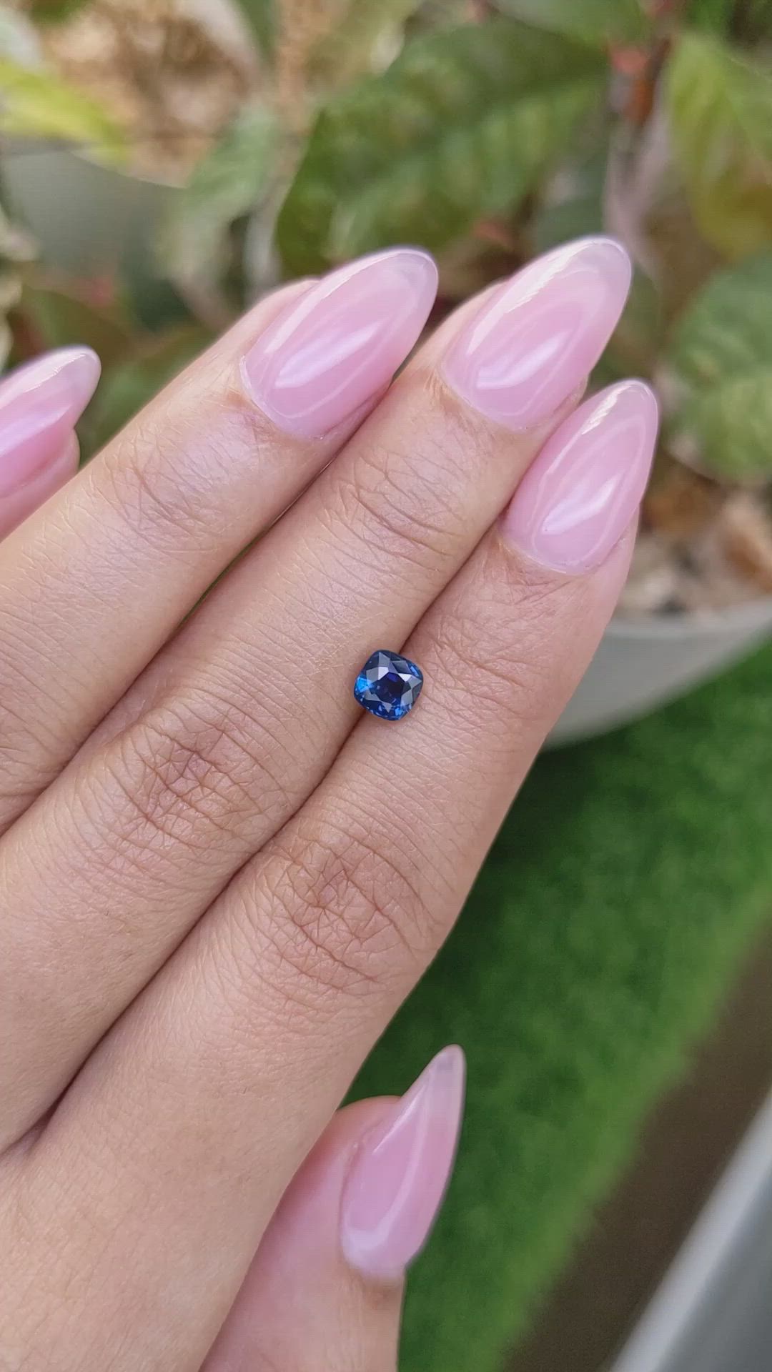 0.89 Ct. Blue Sapphire from Madagascar Size Video