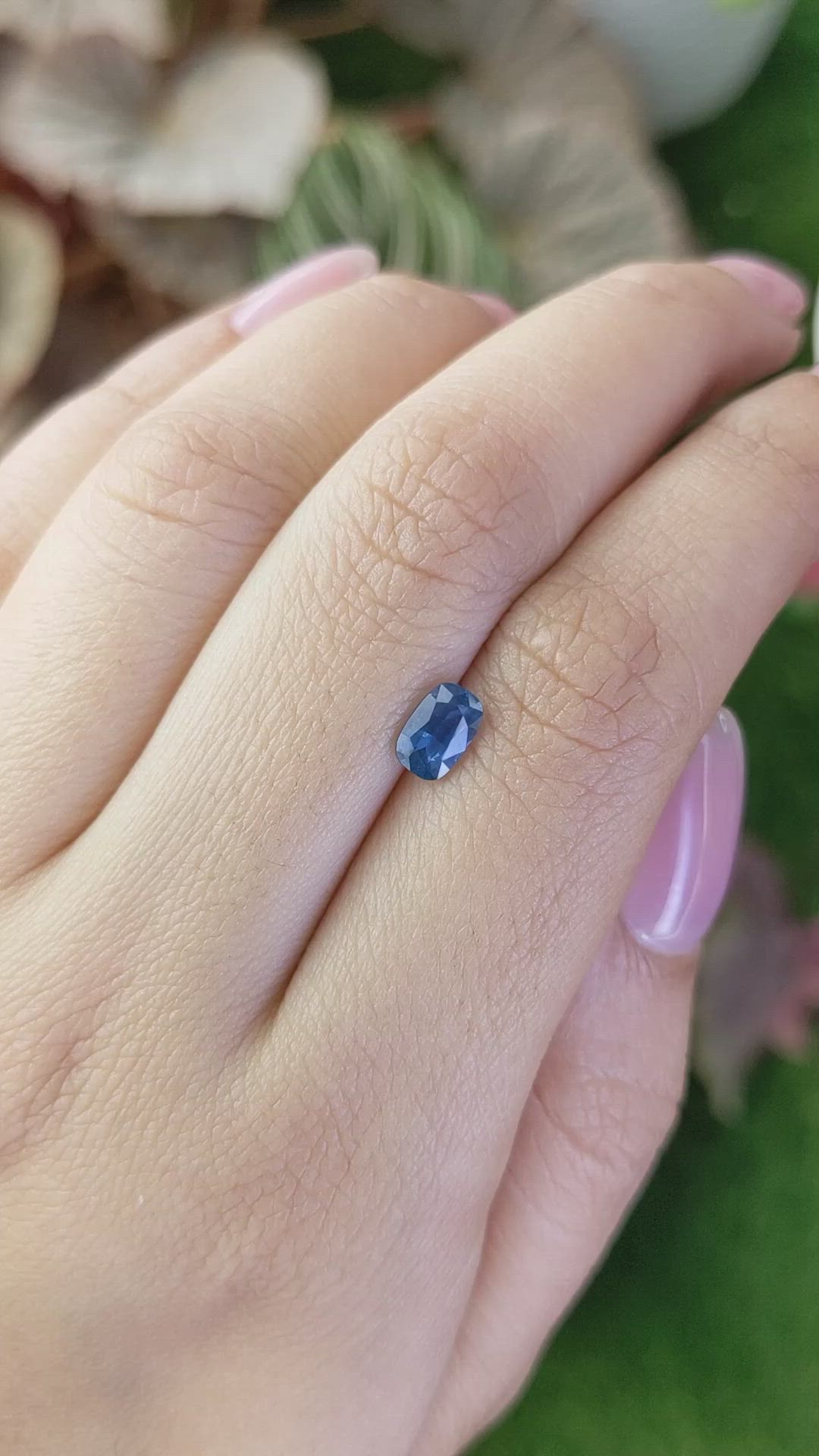 0.93 Ct. Blue Sapphire from Madagascar Size Video