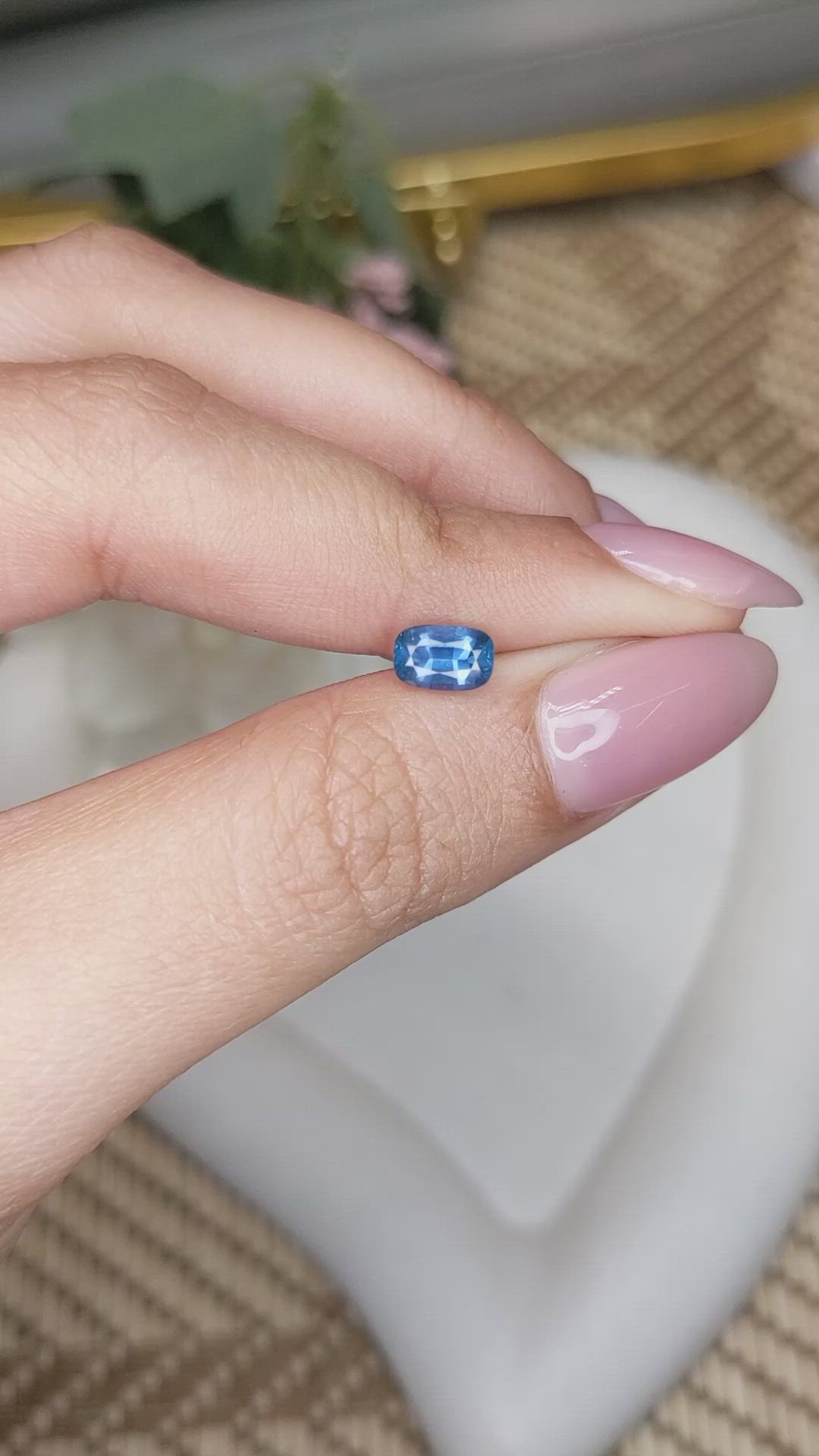 0.93 Ct. Blue Sapphire from Madagascar Size Video