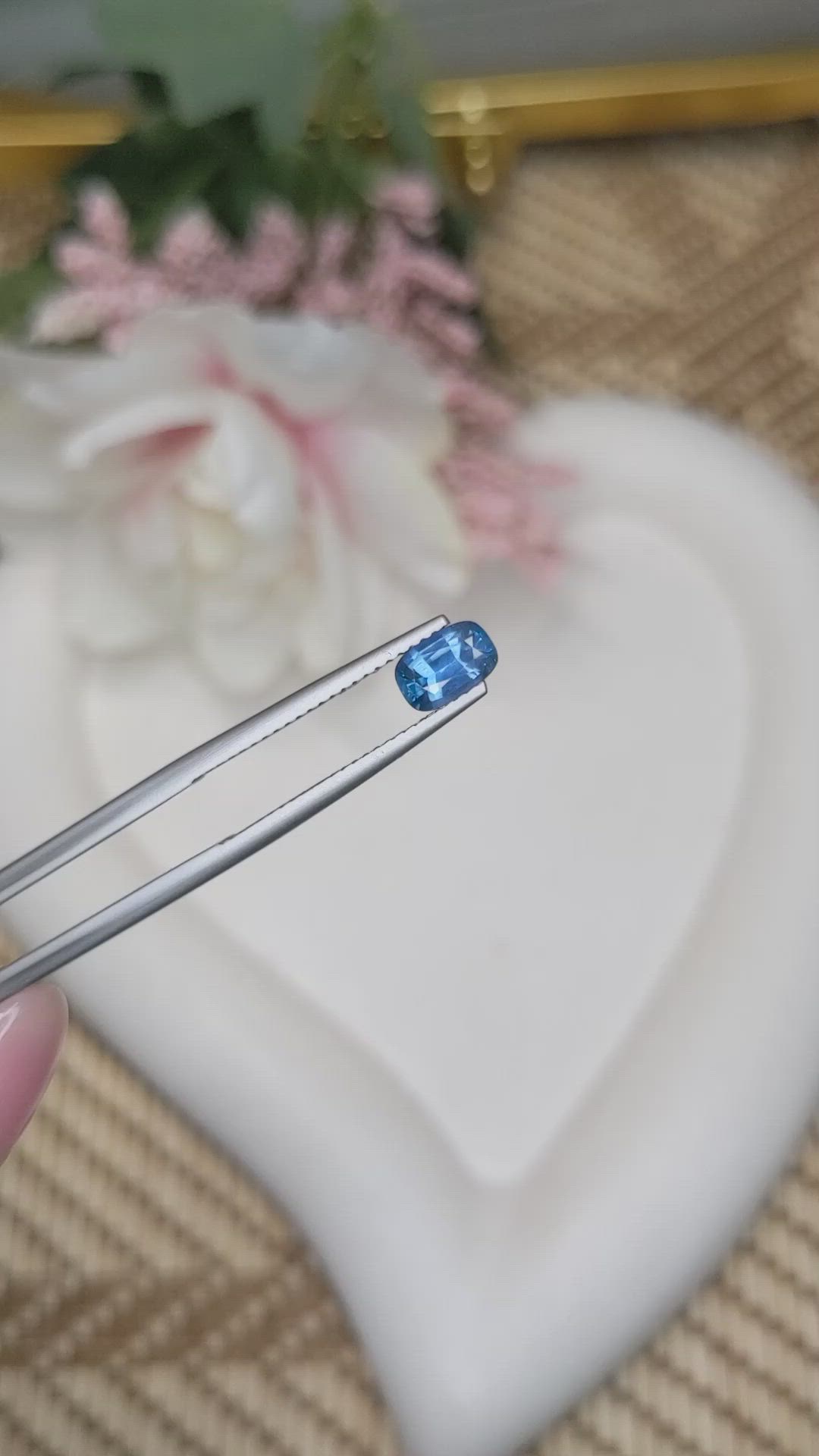 0.93 Ct. Blue Sapphire from Madagascar Size Video