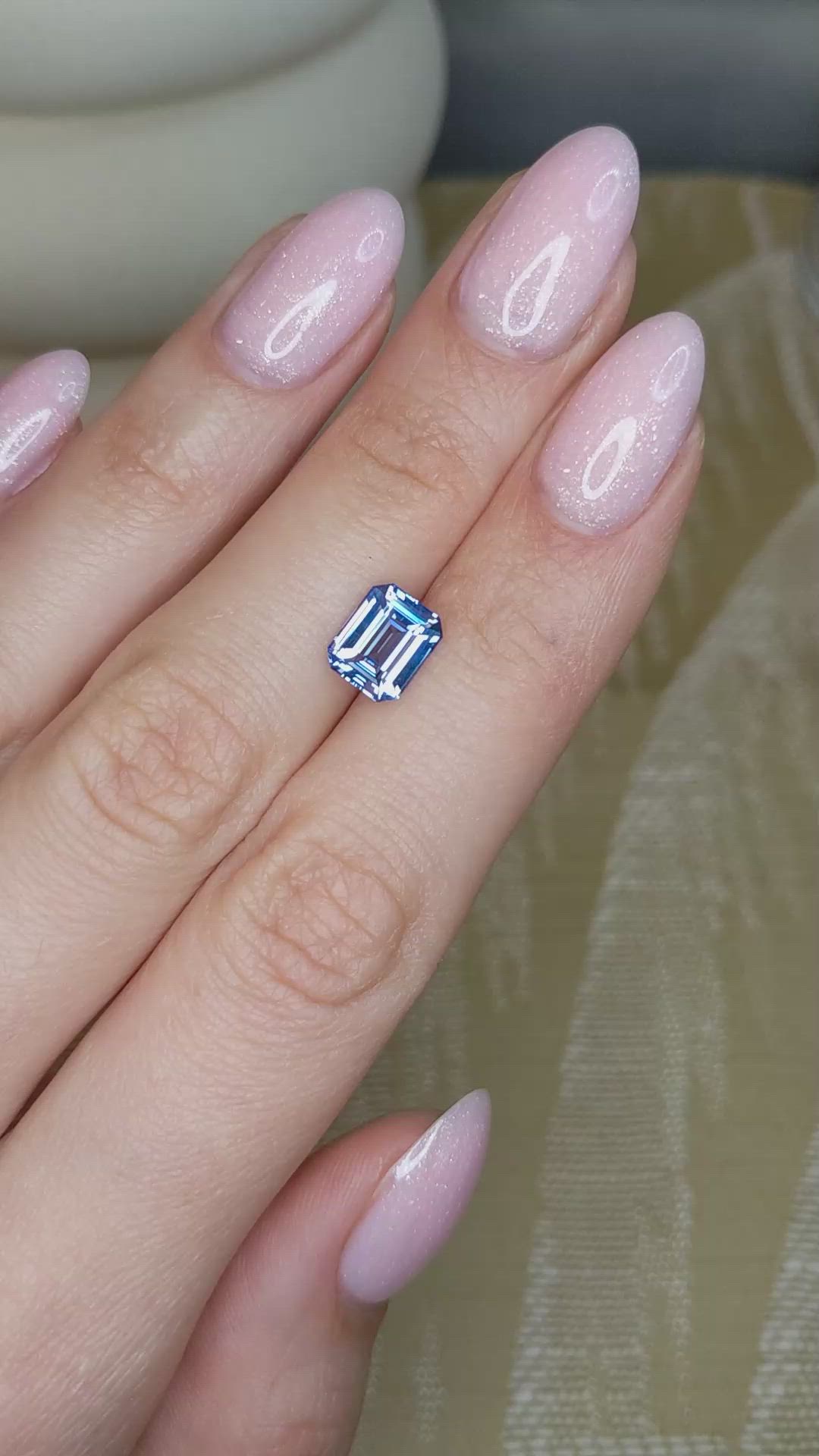 2.45 Ct. Blue Sapphire from Ceylon (Sri Lanka) Size Video