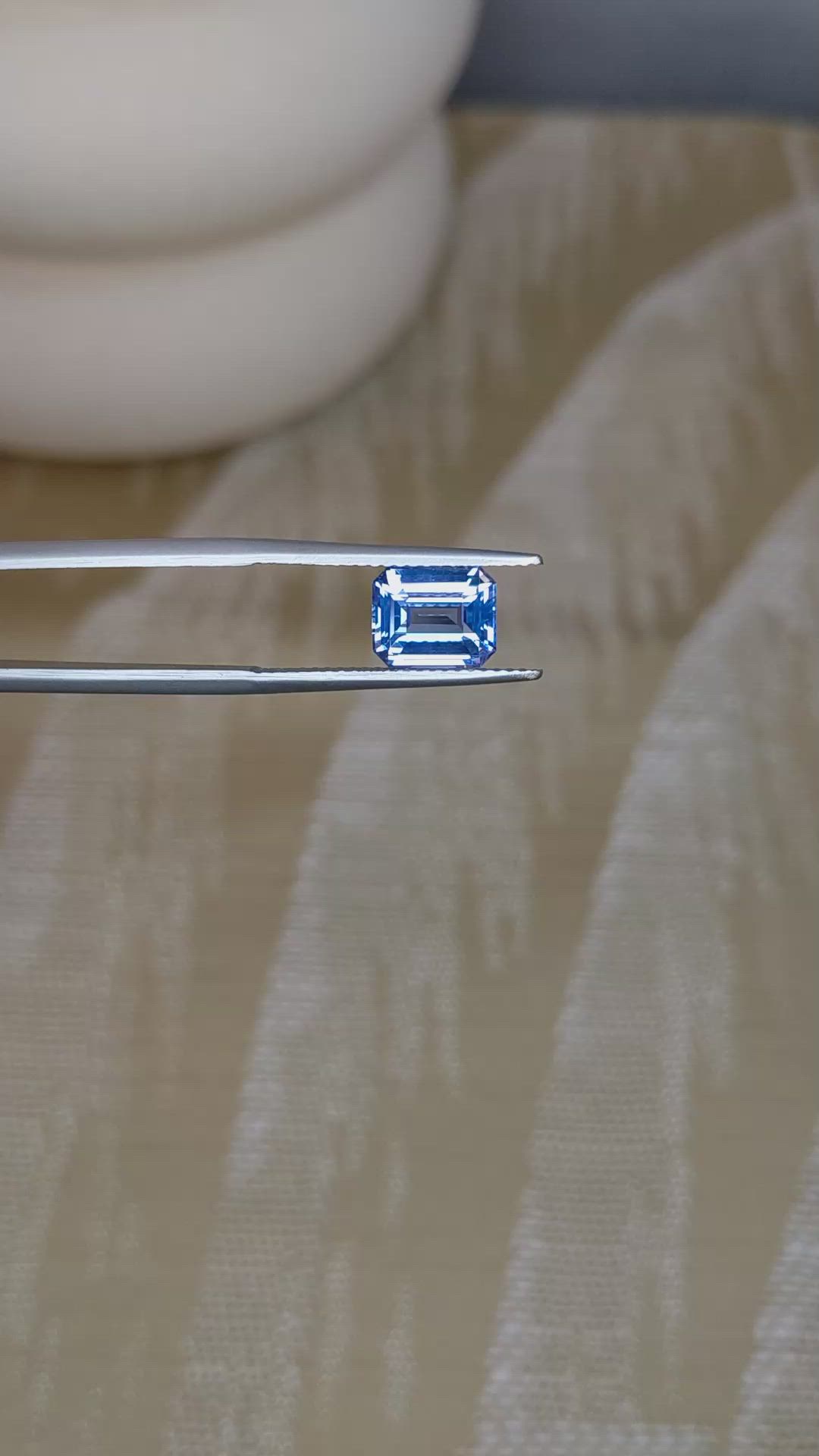 2.45 Ct. Blue Sapphire from Ceylon (Sri Lanka) Size Video
