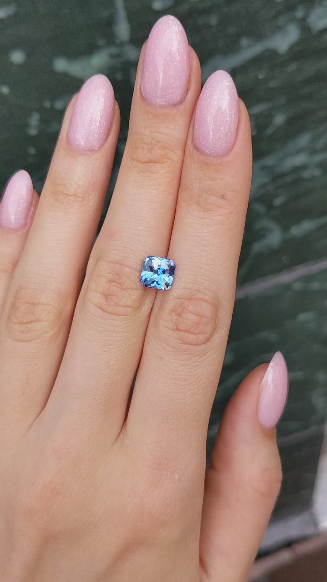 2.60 Ct. Blue Sapphire from Ceylon (Sri Lanka) Size Video