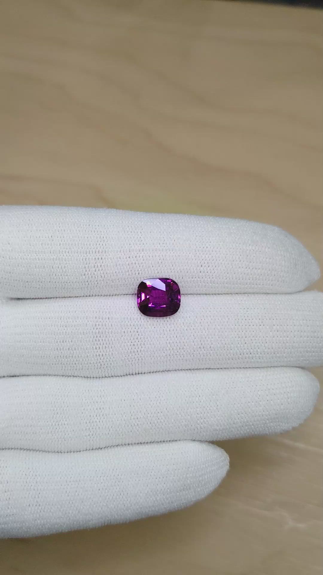 4.04 Ct. Purple Sapphire from Madagascar Size Video