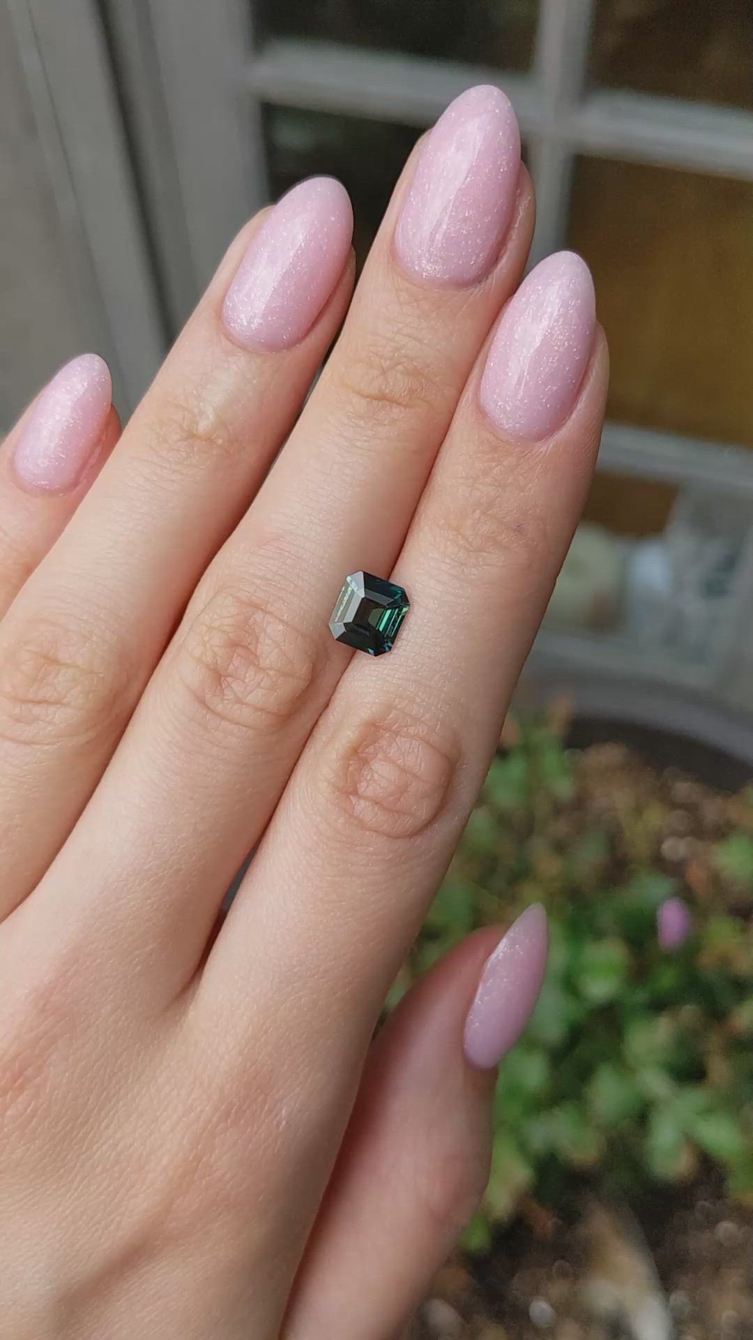 2.00 Ct. Green Sapphire from Madagascar Size Video