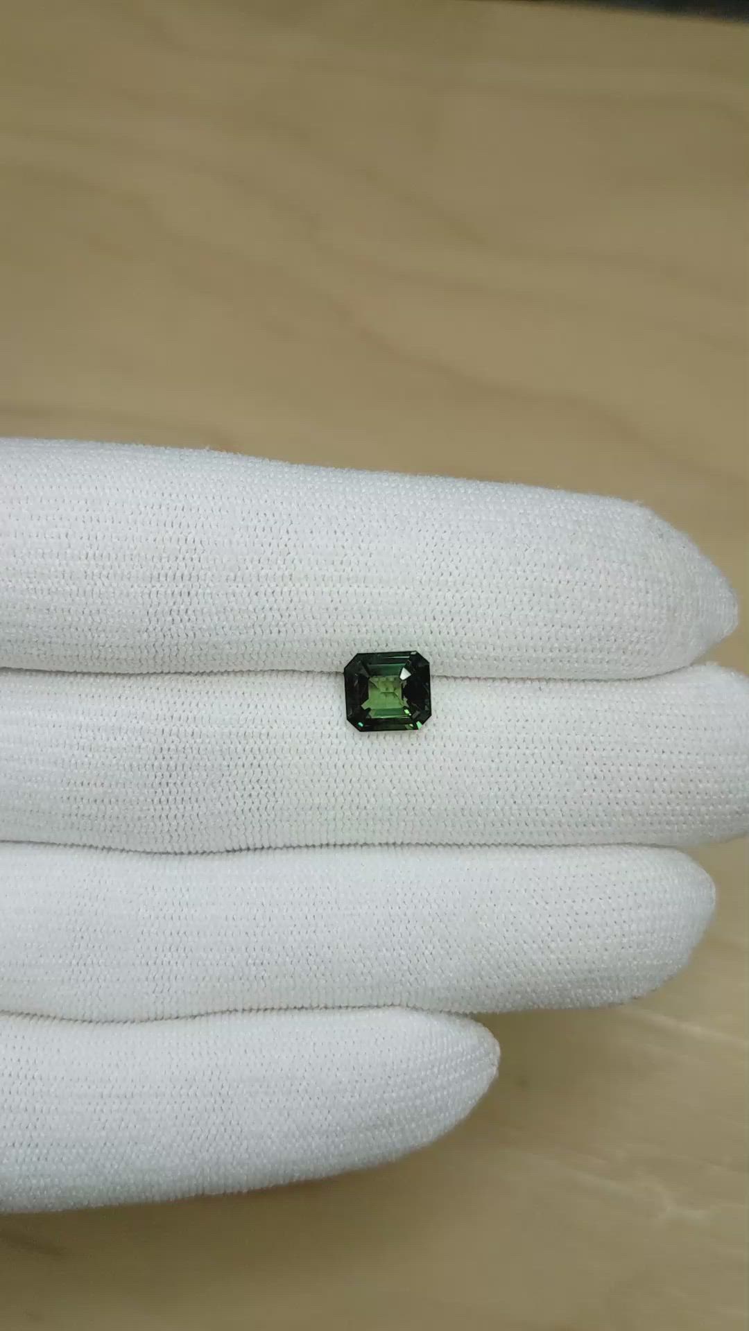 2.00 Ct. Green Sapphire from Madagascar Size Video