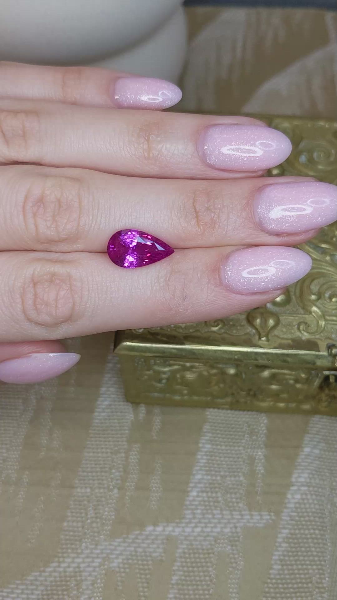 5.06 Ct. Pink Sapphire from Madagascar Size Video