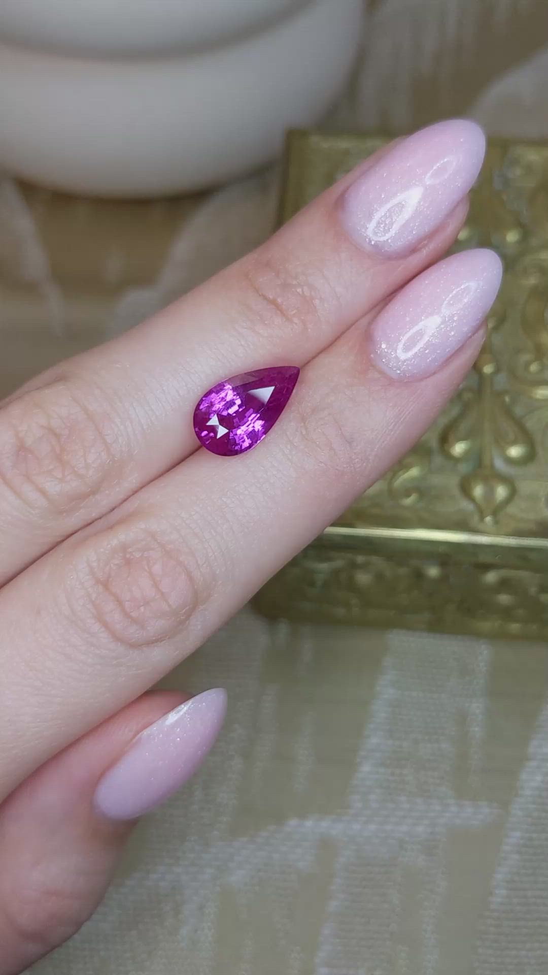 5.06 Ct. Pink Sapphire from Madagascar Size Video