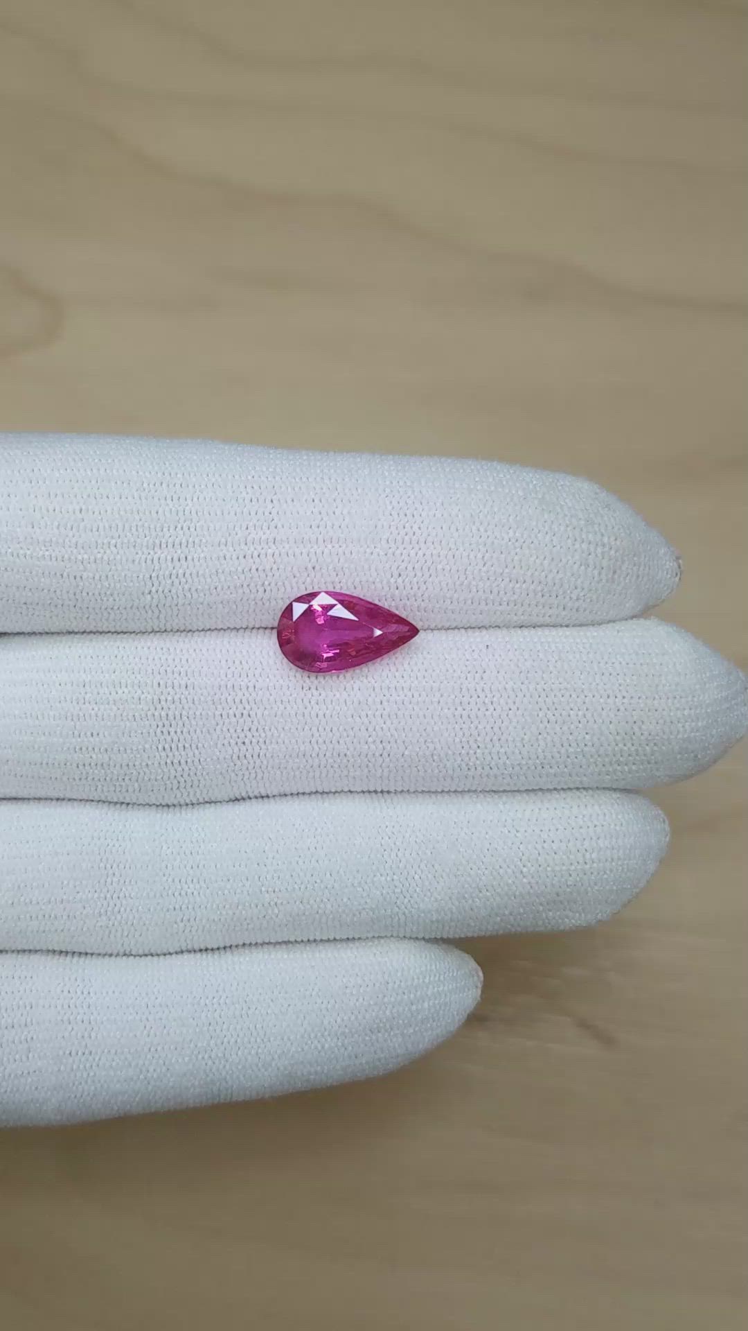 5.06 Ct. Pink Sapphire from Madagascar Size Video