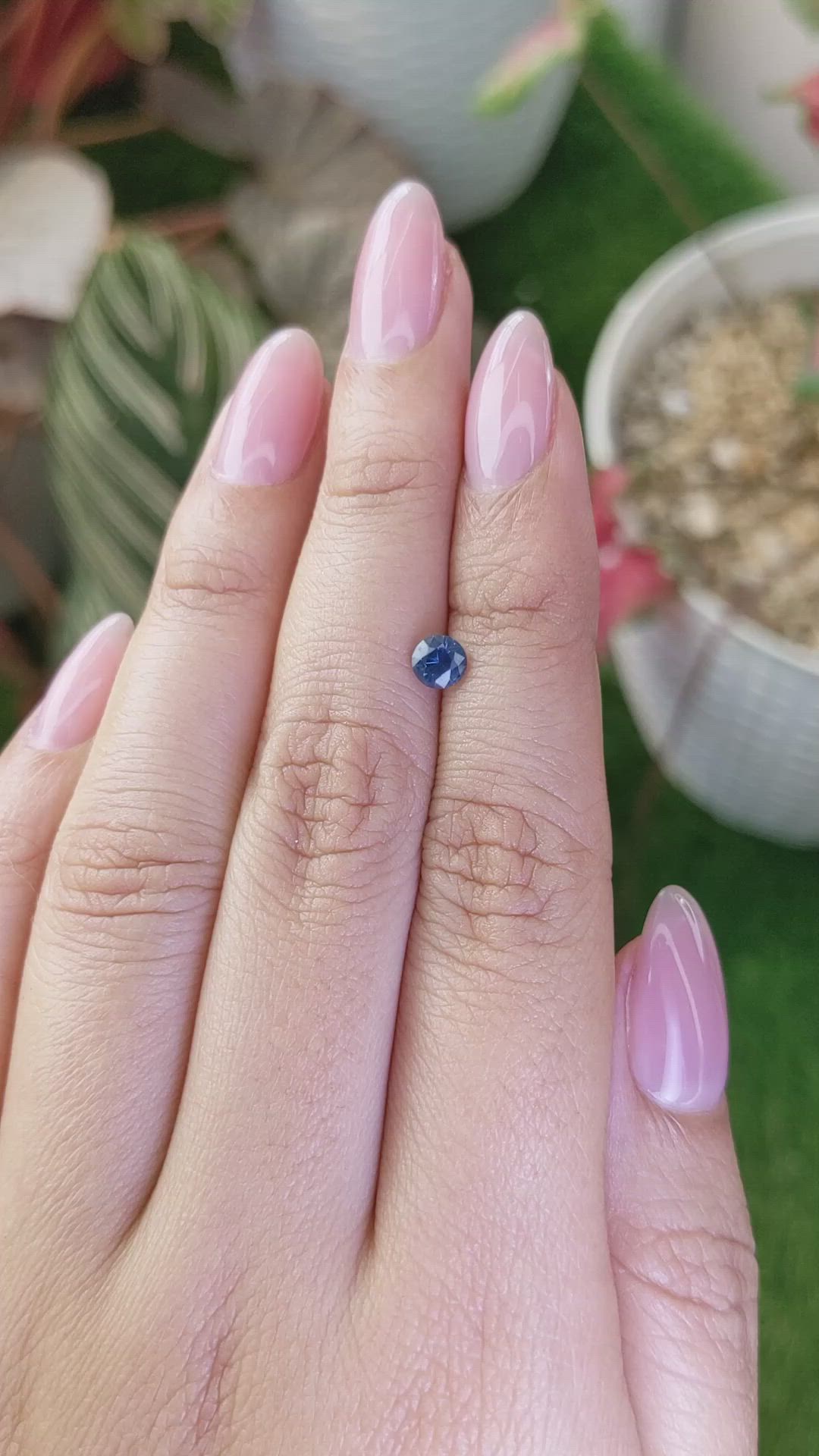 0.50 Ct. Blue Sapphire from Madagascar Size Video