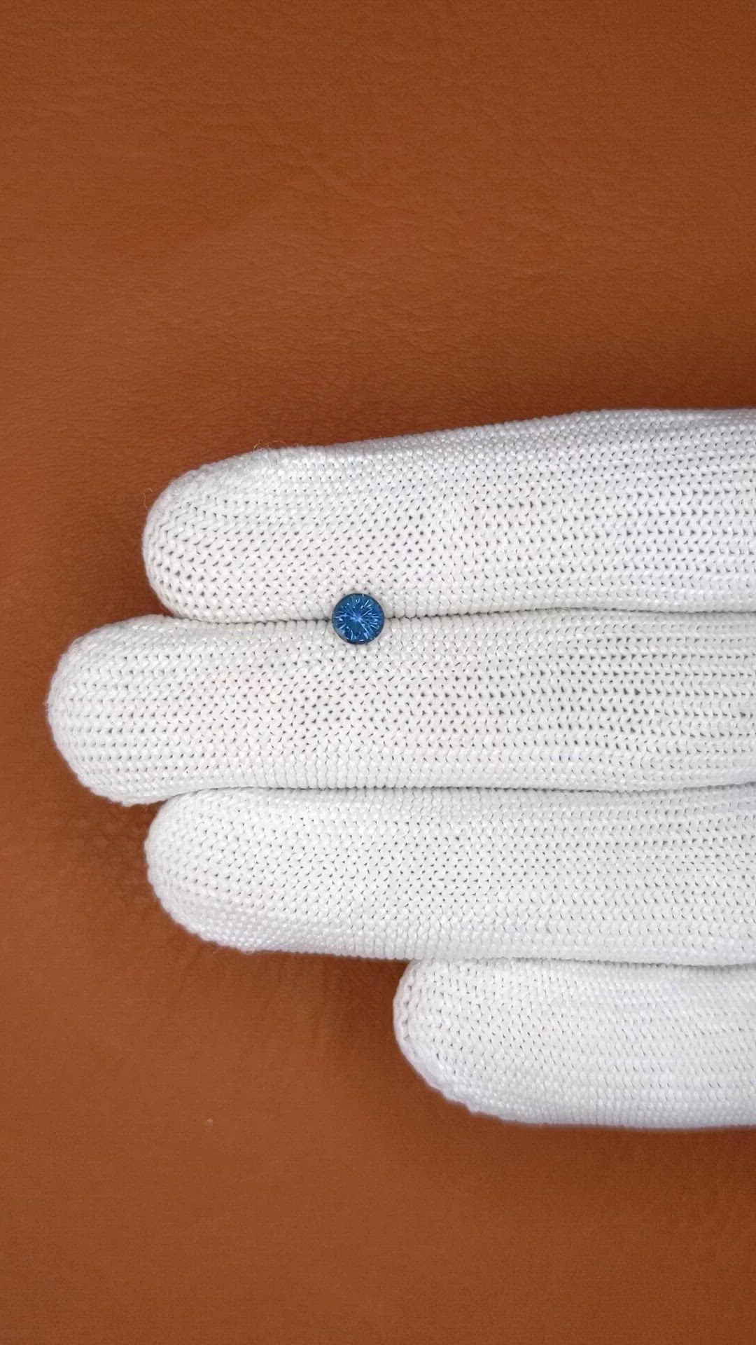 0.50 Ct. Blue Sapphire from Madagascar Size Video