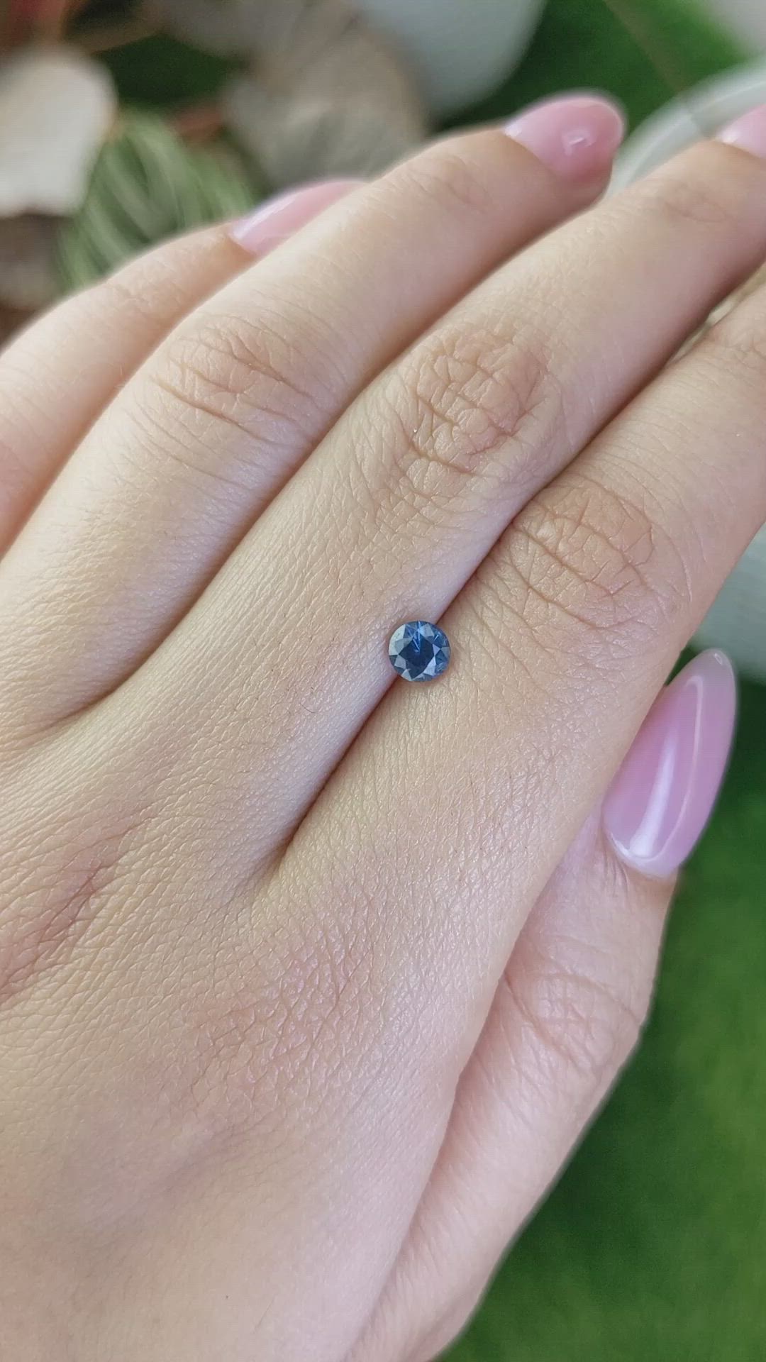 0.50 Ct. Blue Sapphire from Madagascar Size Video