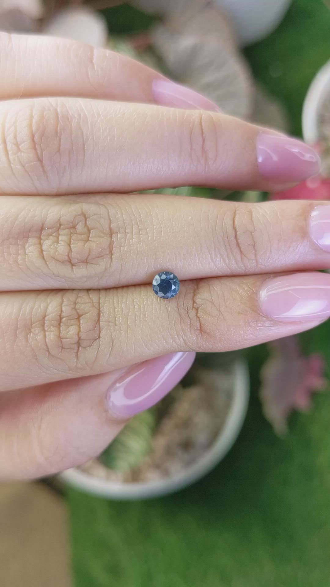 0.50 Ct. Blue Sapphire from Madagascar Size Video
