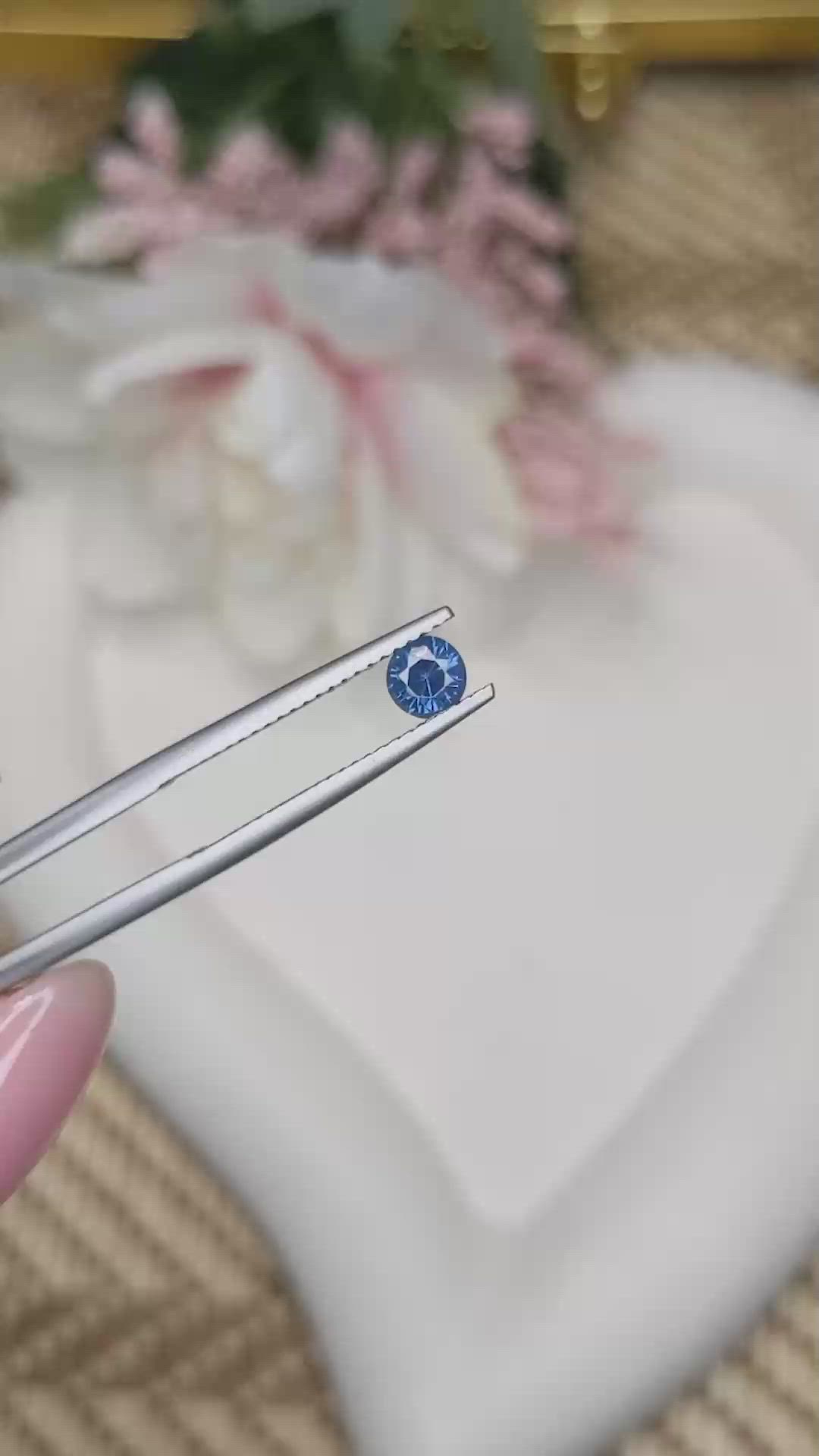 0.50 Ct. Blue Sapphire from Madagascar Size Video