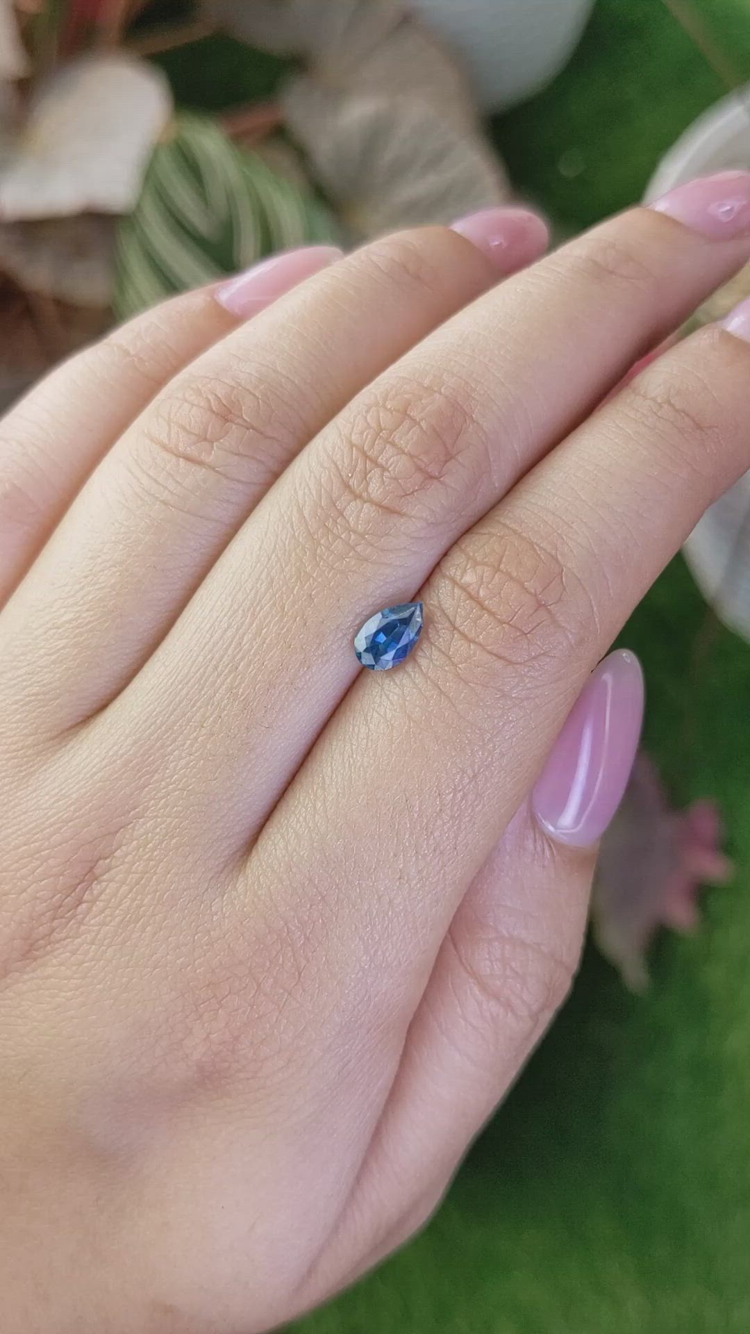 0.84 Ct. Blue Sapphire from Madagascar Size Video