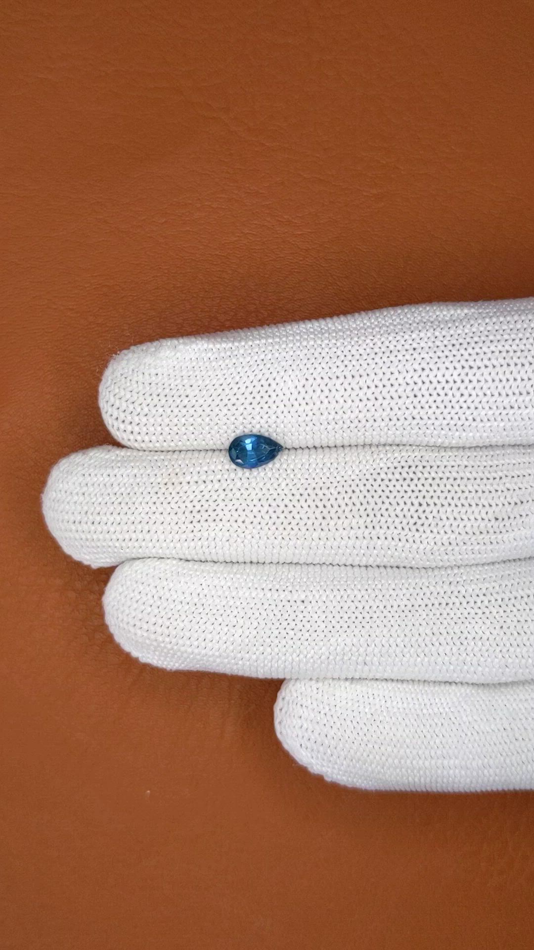 0.84 Ct. Blue Sapphire from Madagascar Size Video