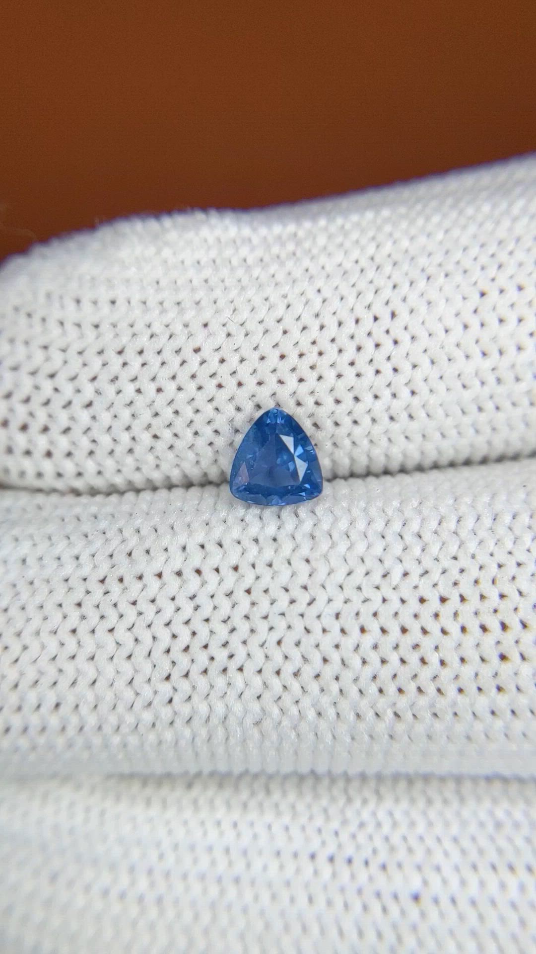 0.63 Ct. Blue Sapphire from Madagascar Size Video