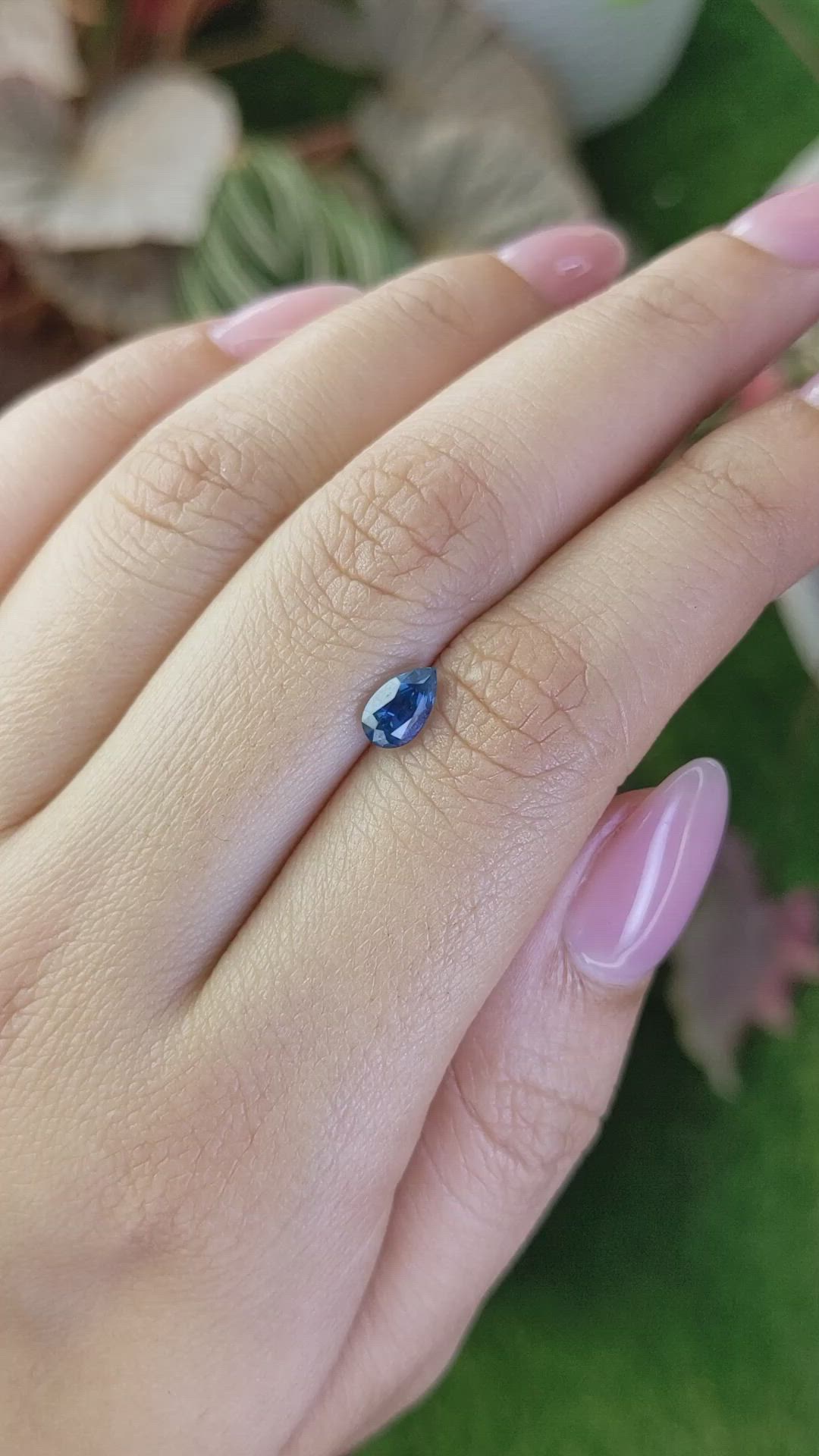 0.80 Ct. Blue Sapphire from Madagascar Size Video