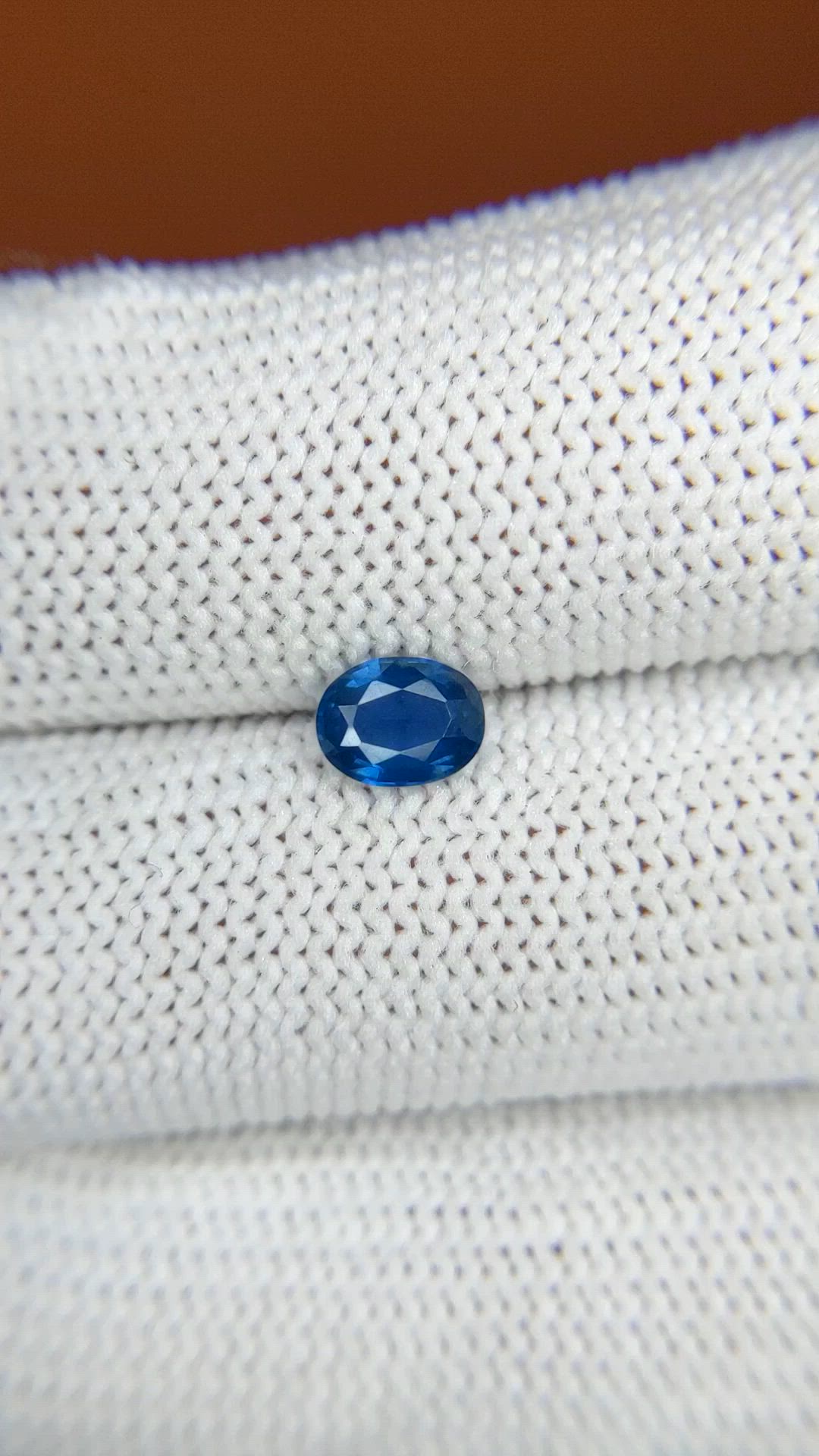 0.65 Ct. Blue Sapphire from Madagascar Size Video