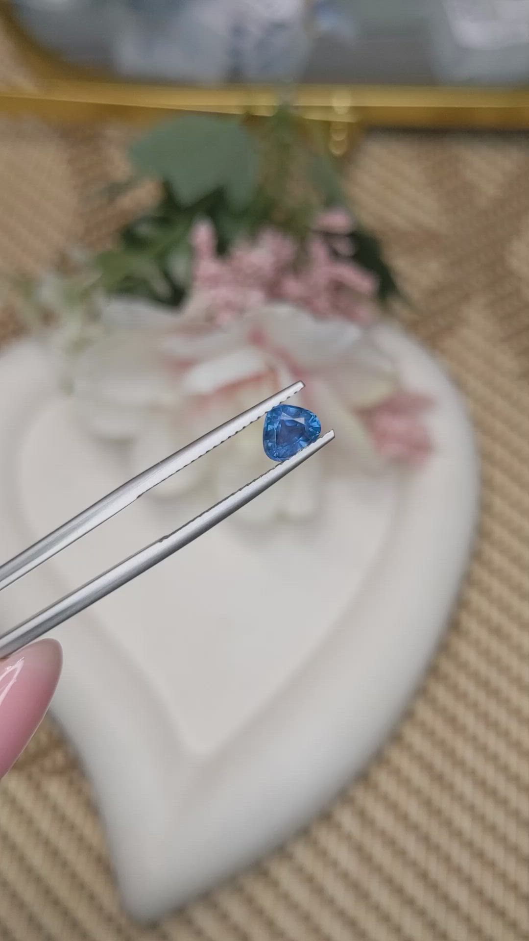 0.76 Ct. Blue Sapphire from Madagascar Size Video