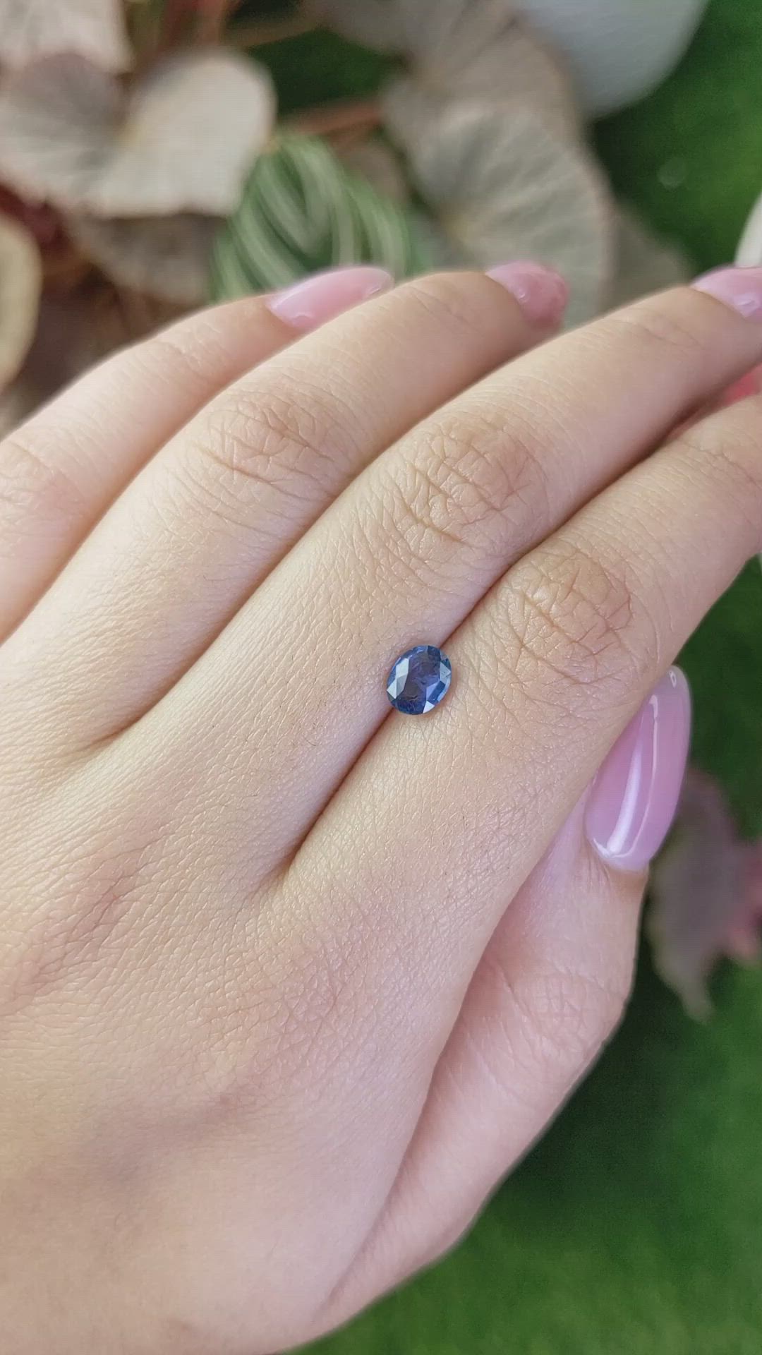 0.76 Ct. Blue Sapphire from Madagascar Size Video