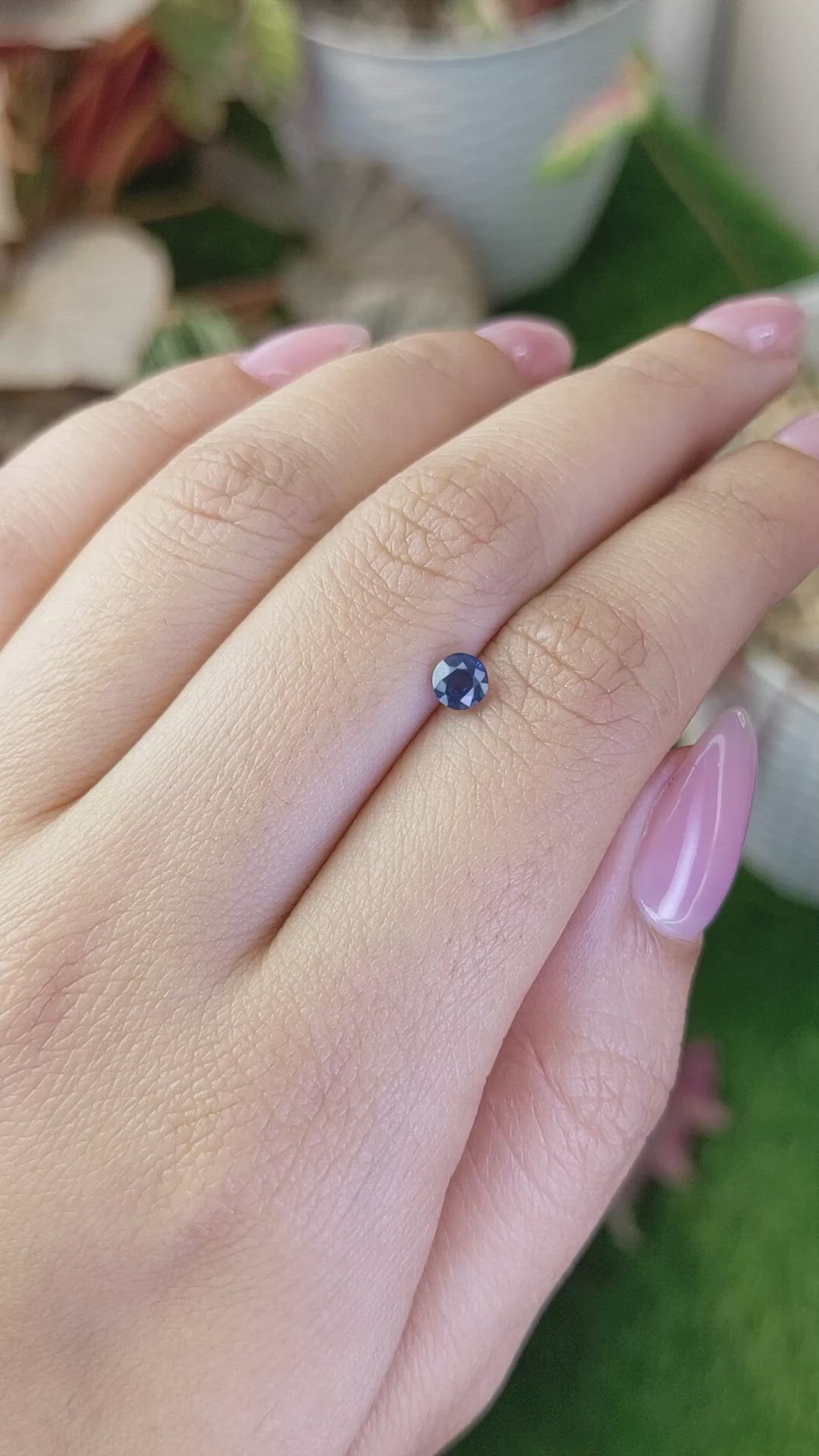 0.50 Ct. Blue Sapphire from Madagascar Size Video
