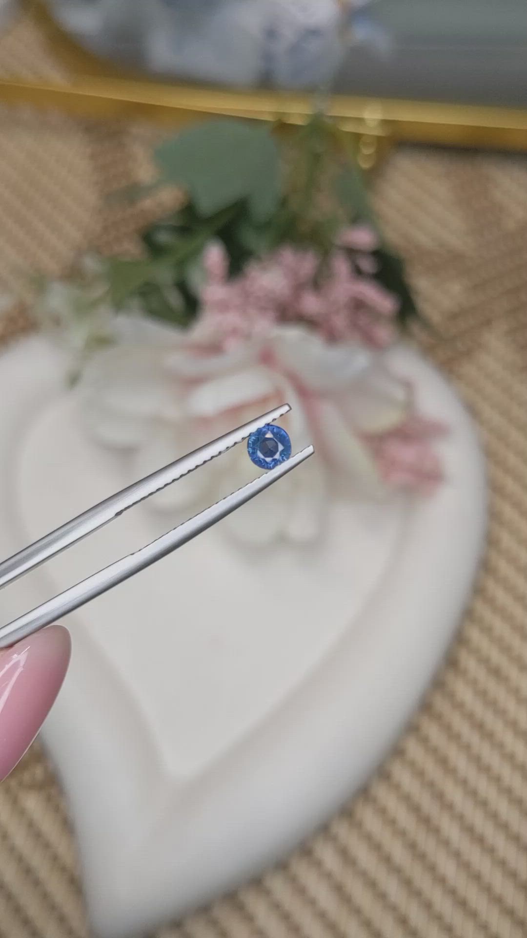 0.50 Ct. Blue Sapphire from Madagascar Size Video