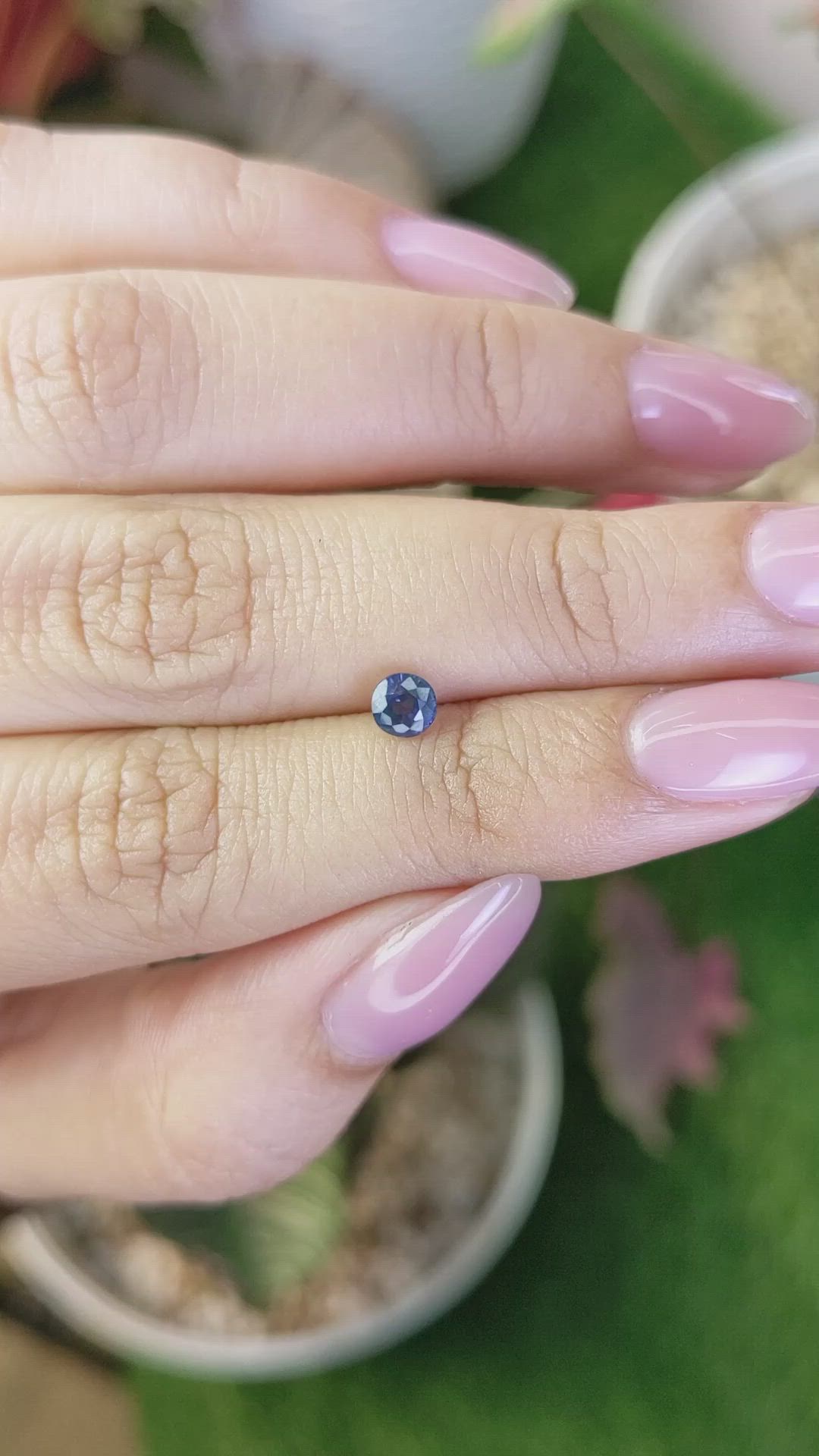 0.50 Ct. Blue Sapphire from Madagascar Size Video