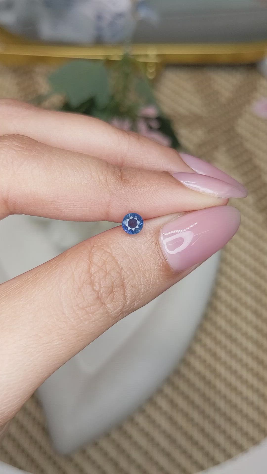 0.50 Ct. Blue Sapphire from Madagascar Size Video
