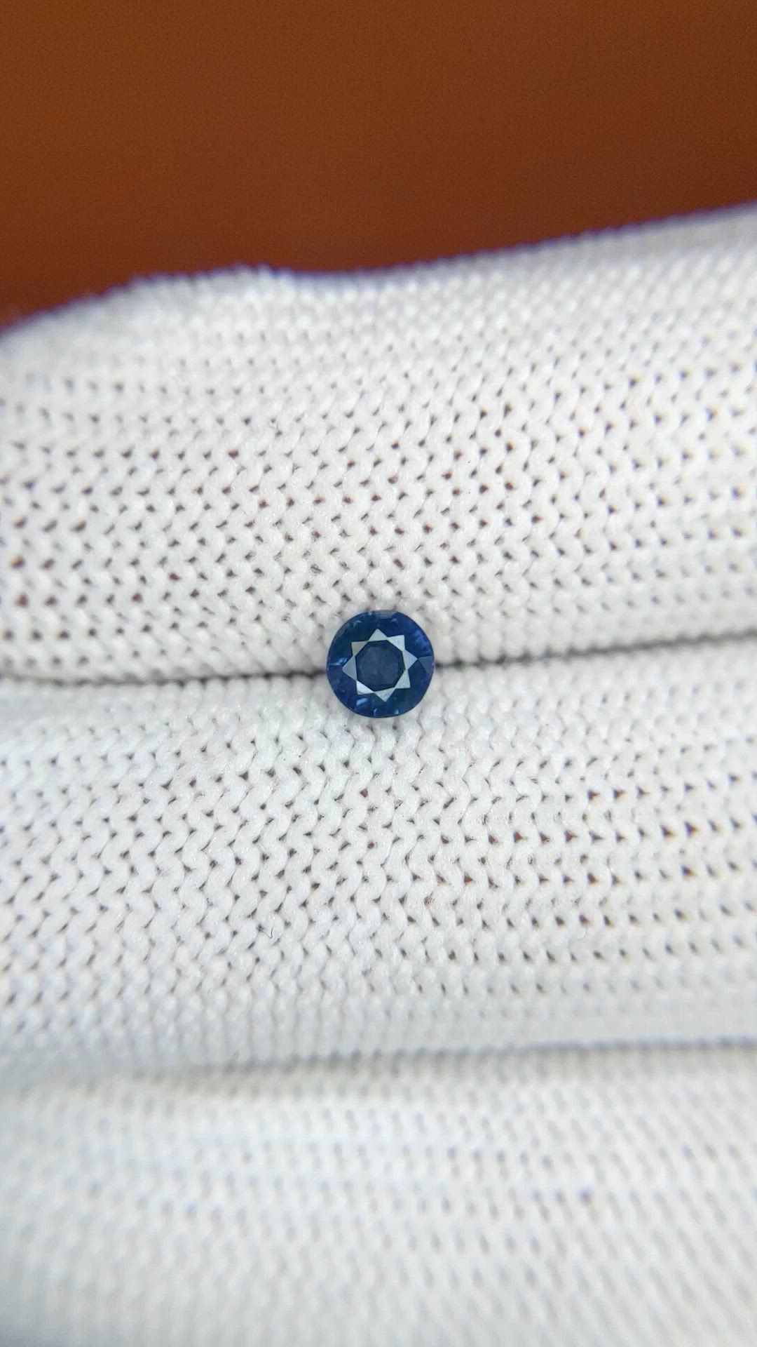 0.50 Ct. Blue Sapphire from Madagascar Size Video