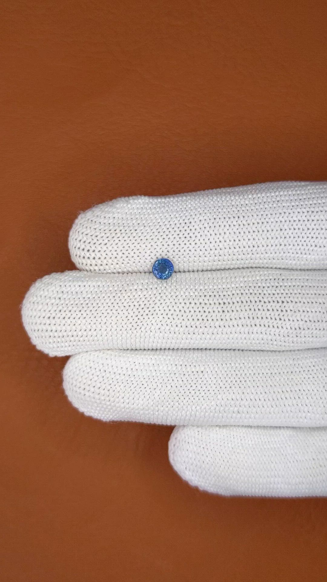 0.50 Ct. Blue Sapphire from Madagascar Size Video