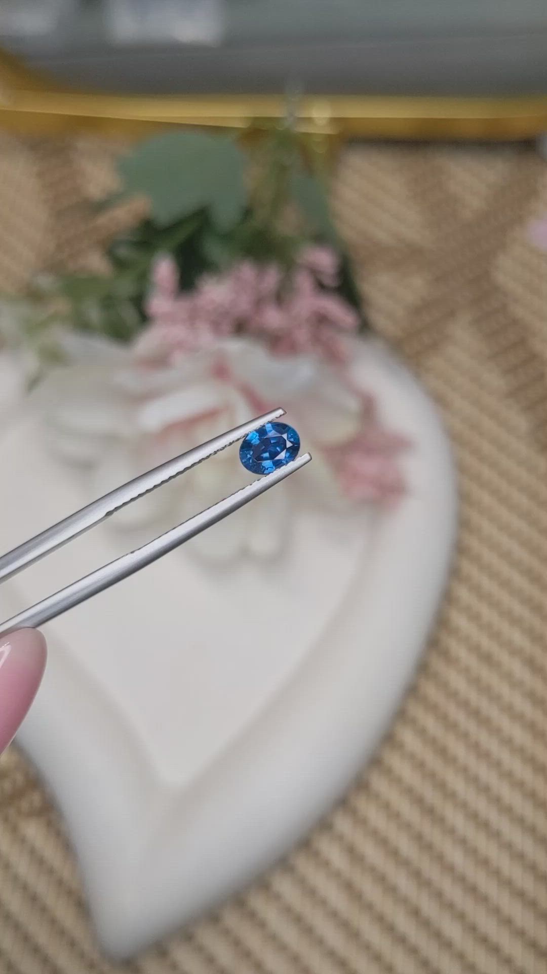 0.83 Ct. Blue Sapphire from Madagascar Size Video