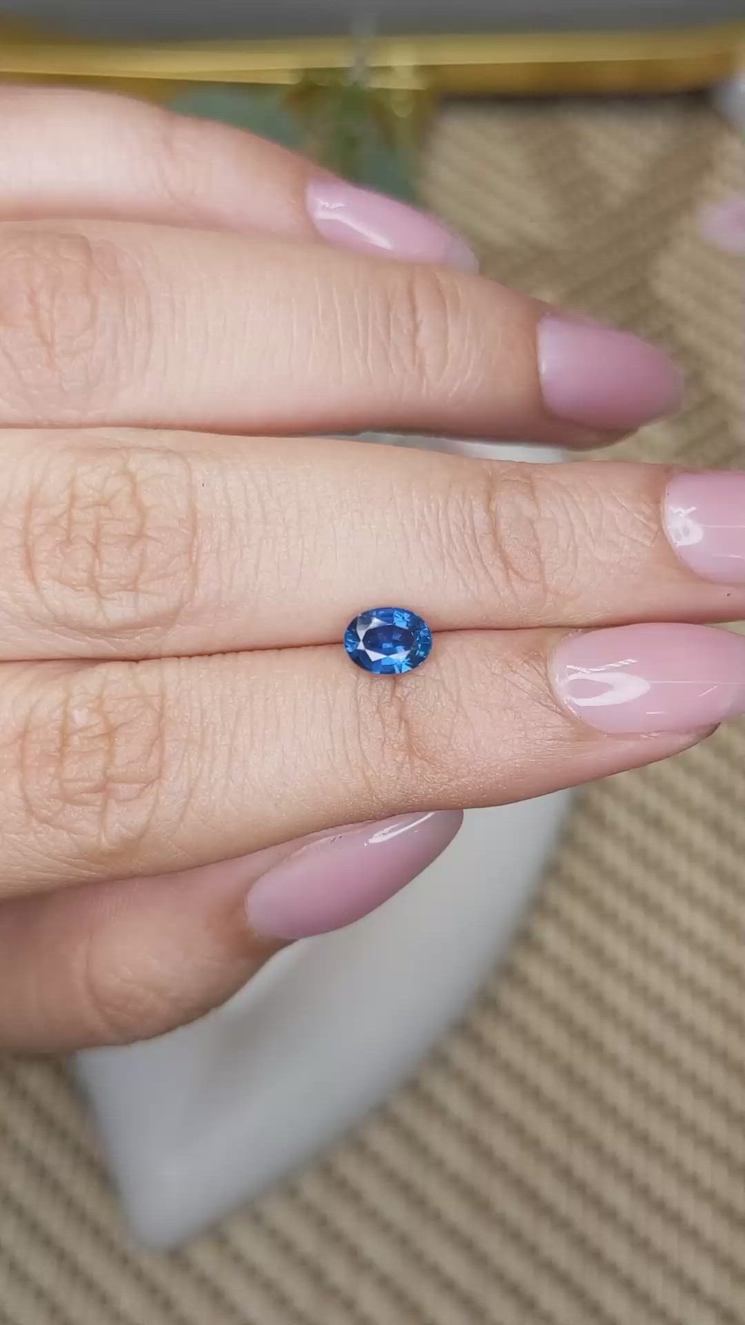 0.83 Ct. Blue Sapphire from Madagascar Size Video