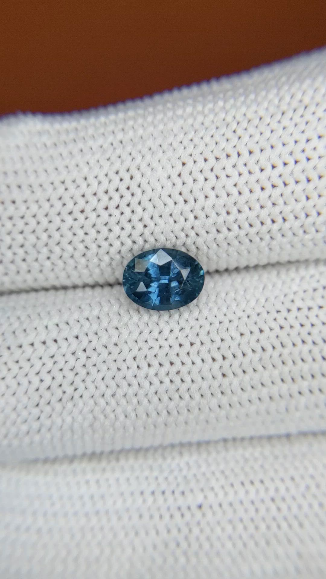1.44 Ct. Greenish Blue Sapphire from Madagascar Size Video