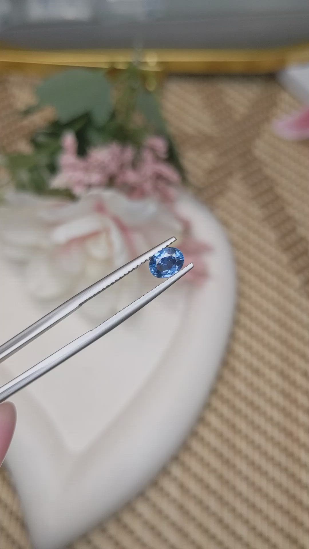 0.82 Ct. Blue Sapphire from Madagascar Size Video