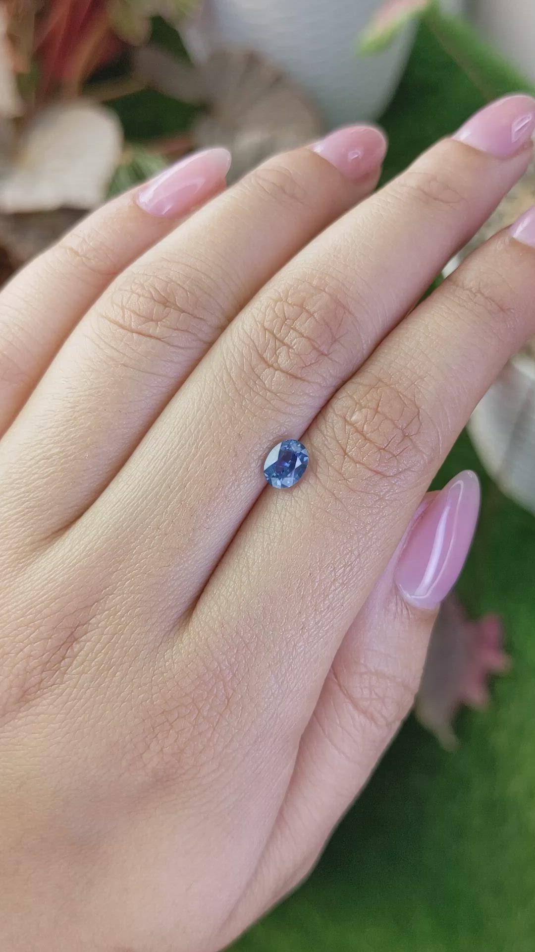 0.82 Ct. Blue Sapphire from Madagascar Size Video