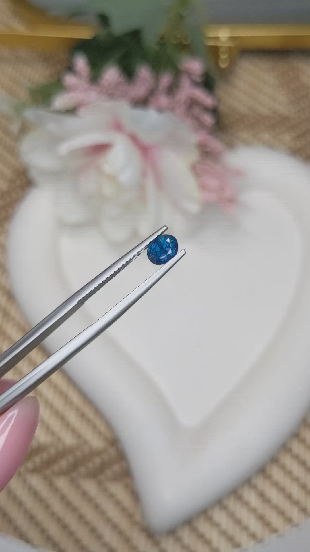 0.85 Ct. Blue Sapphire from Madagascar Size Video