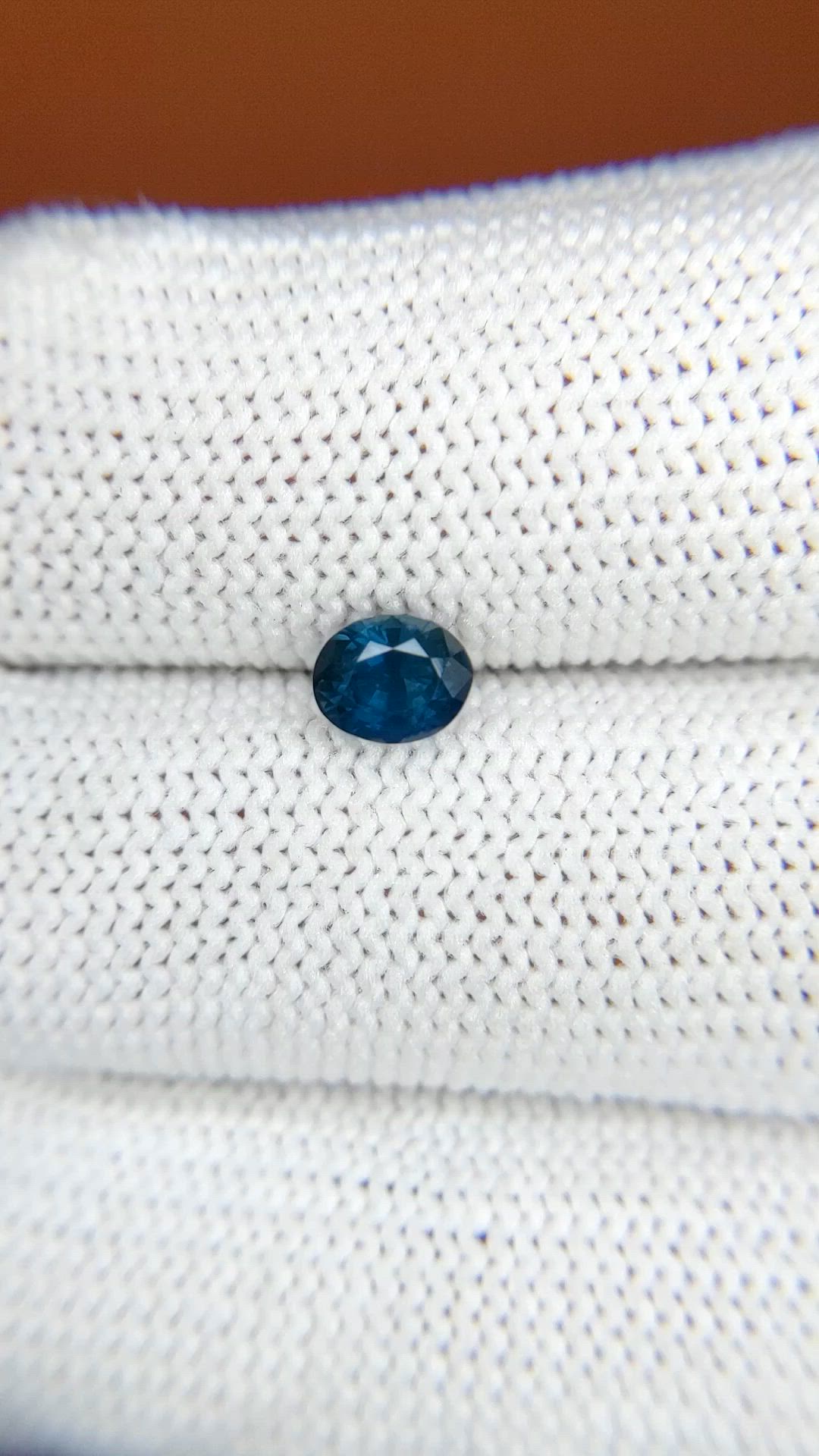 0.85 Ct. Blue Sapphire from Madagascar Size Video
