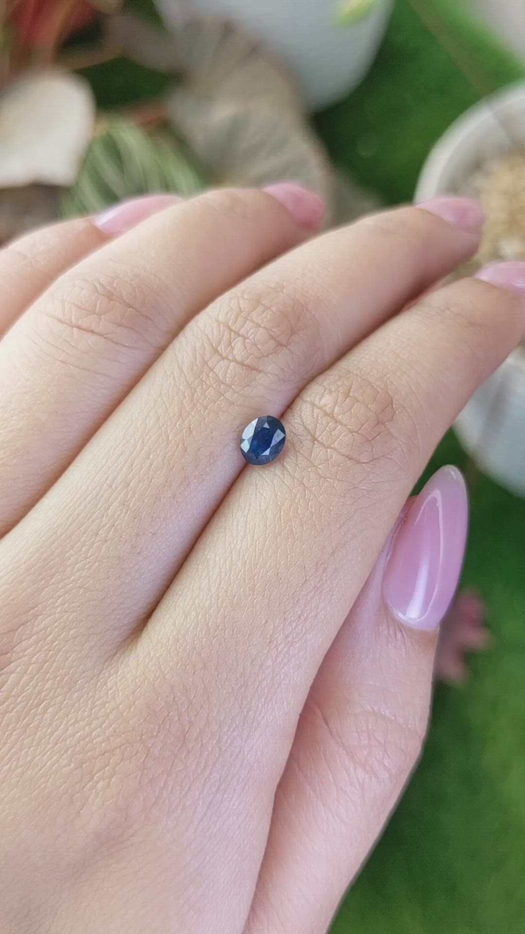 0.85 Ct. Blue Sapphire from Madagascar Size Video
