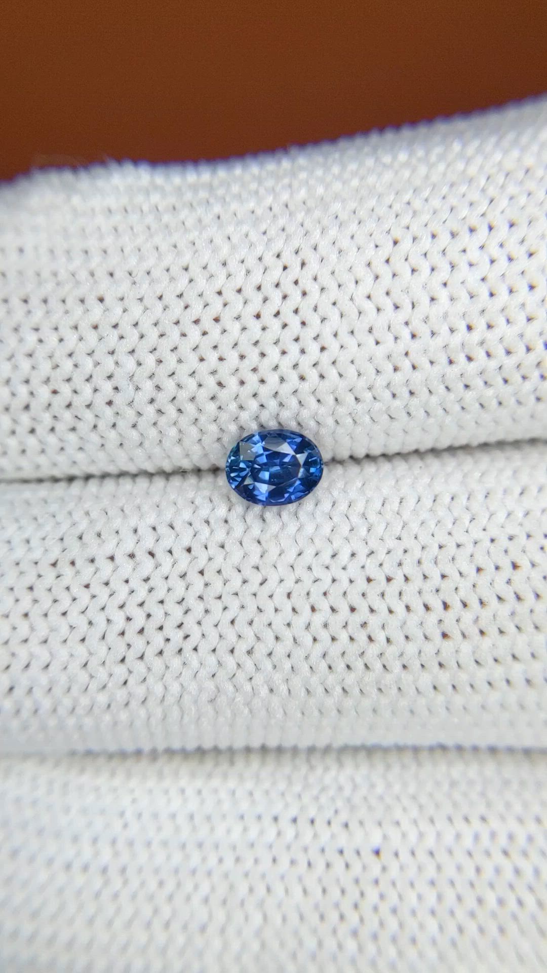 0.47 Ct. Blue Sapphire from Madagascar Size Video