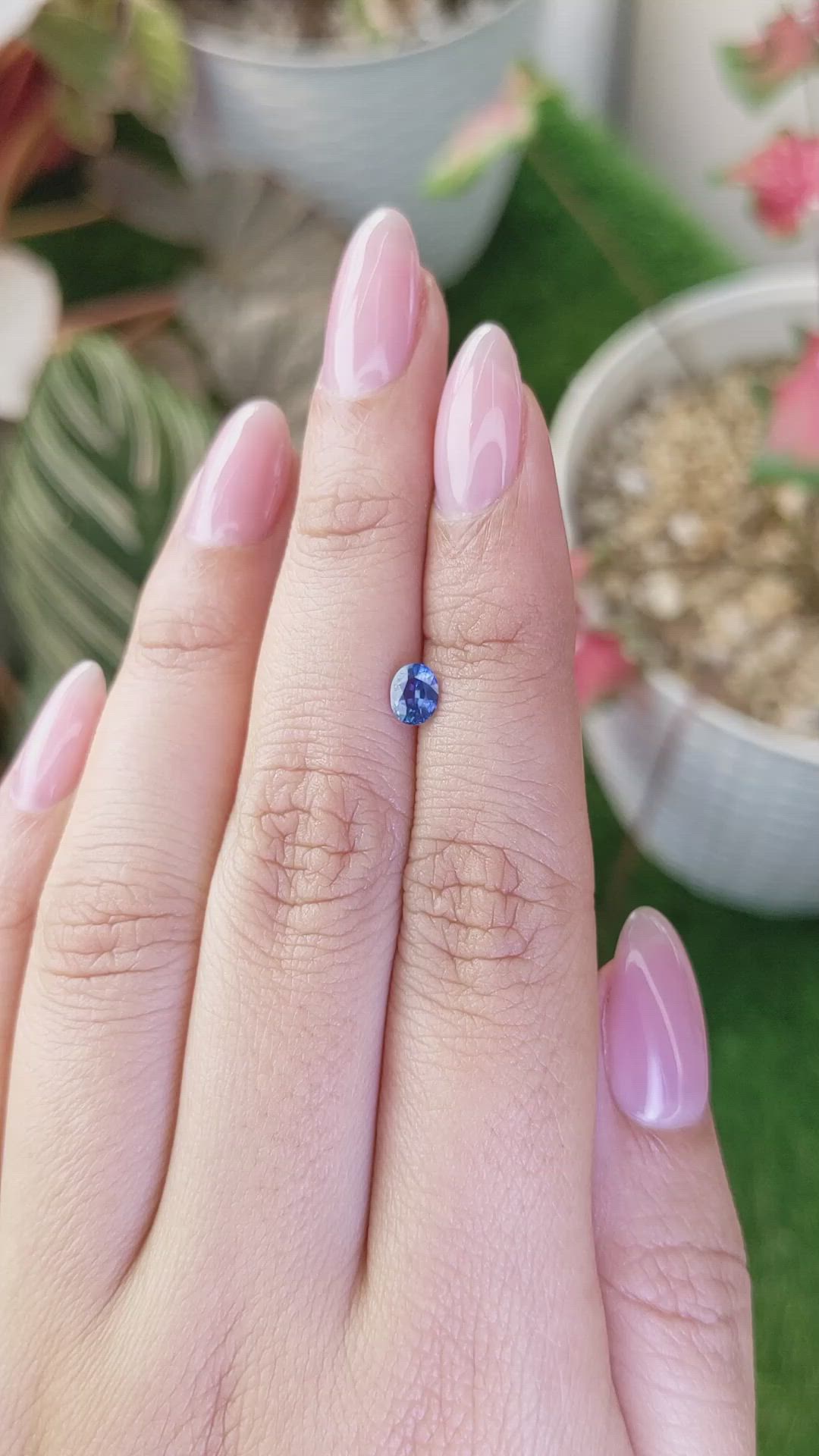 0.47 Ct. Blue Sapphire from Madagascar Size Video