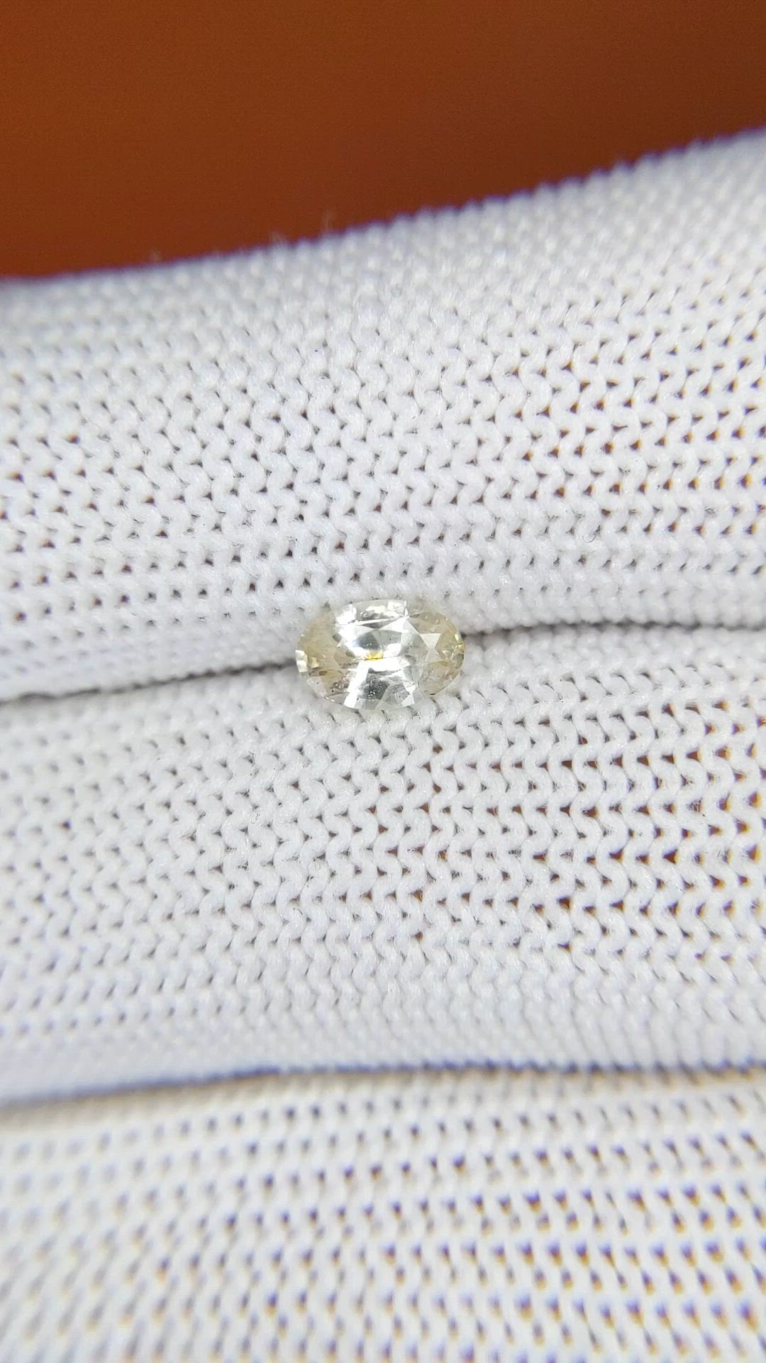0.66 Ct. Yellow Sapphire from Ceylon (Sri Lanka) Size Video