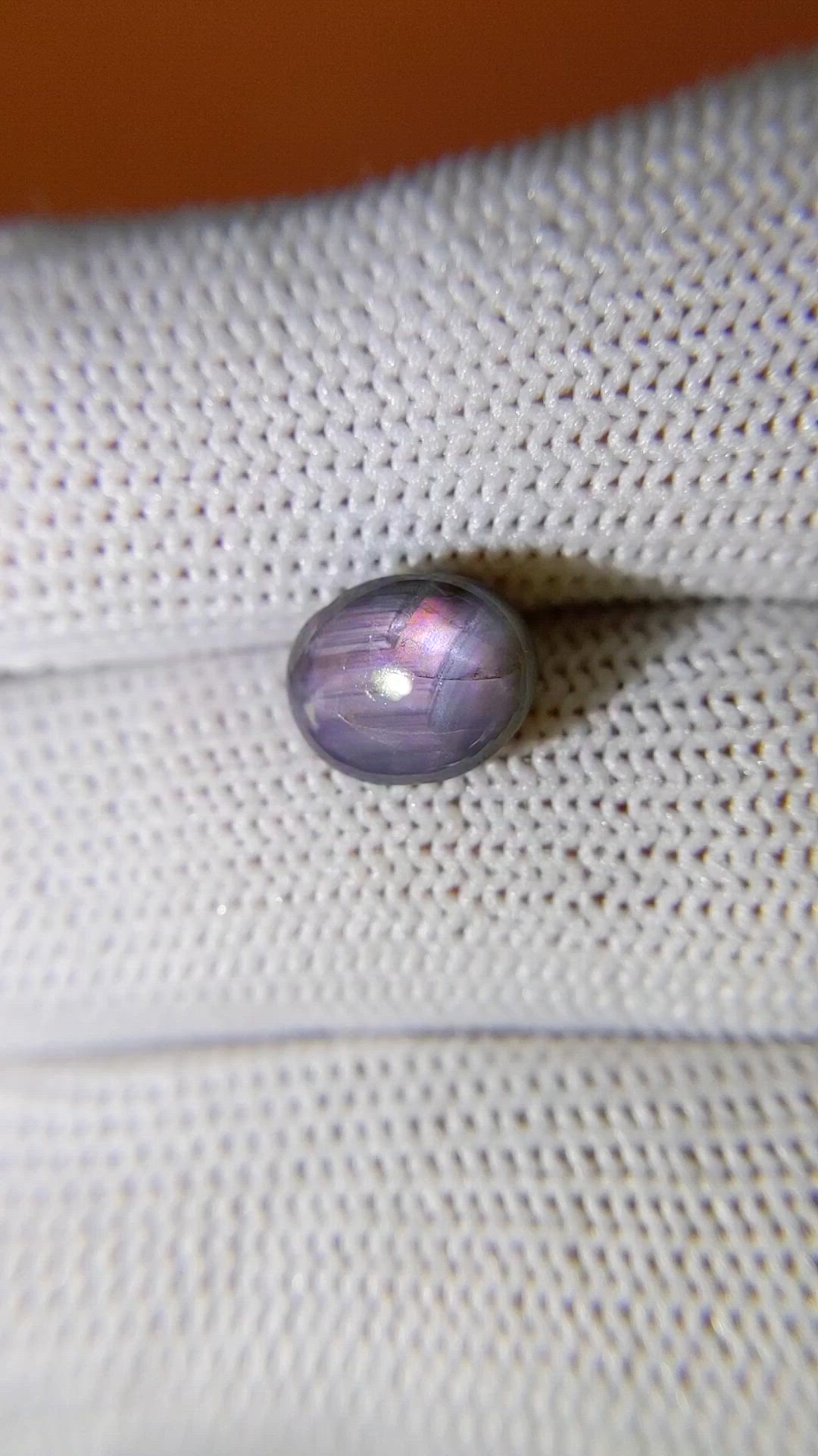 4.32 Ct. Purple Star Sapphire from Ceylon (Sri Lanka) Size Video