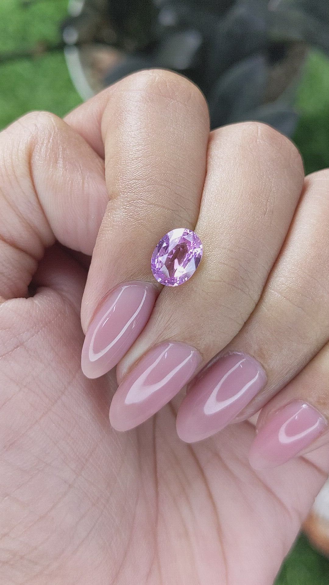 2.01 Ct. Purple Sapphire from Madagascar Size Video