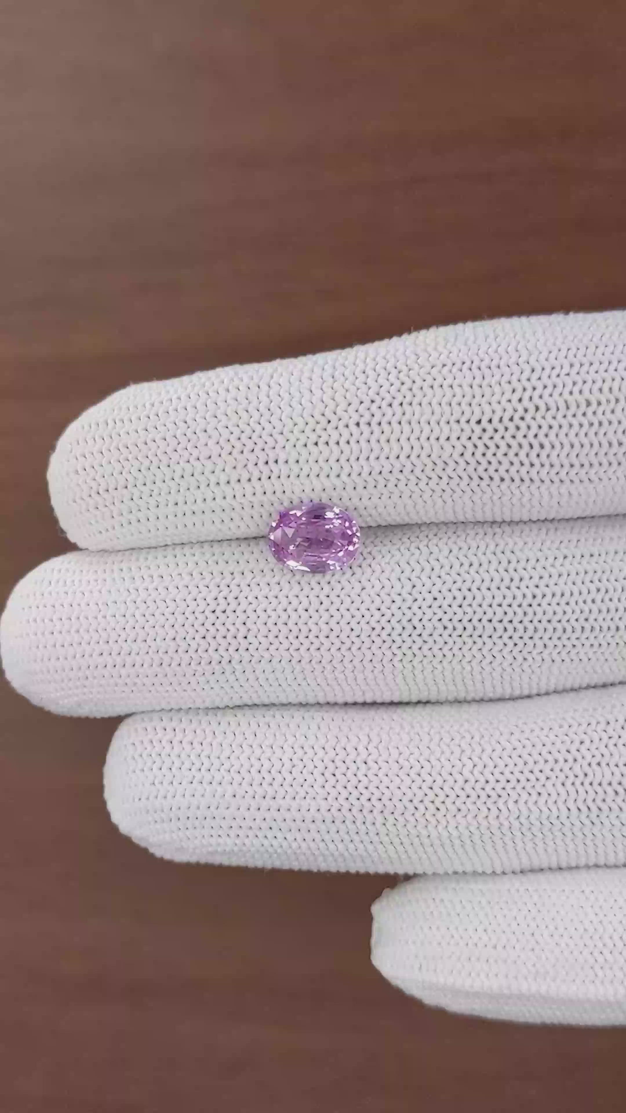 2.01 Ct. Purple Sapphire from Madagascar Size Video