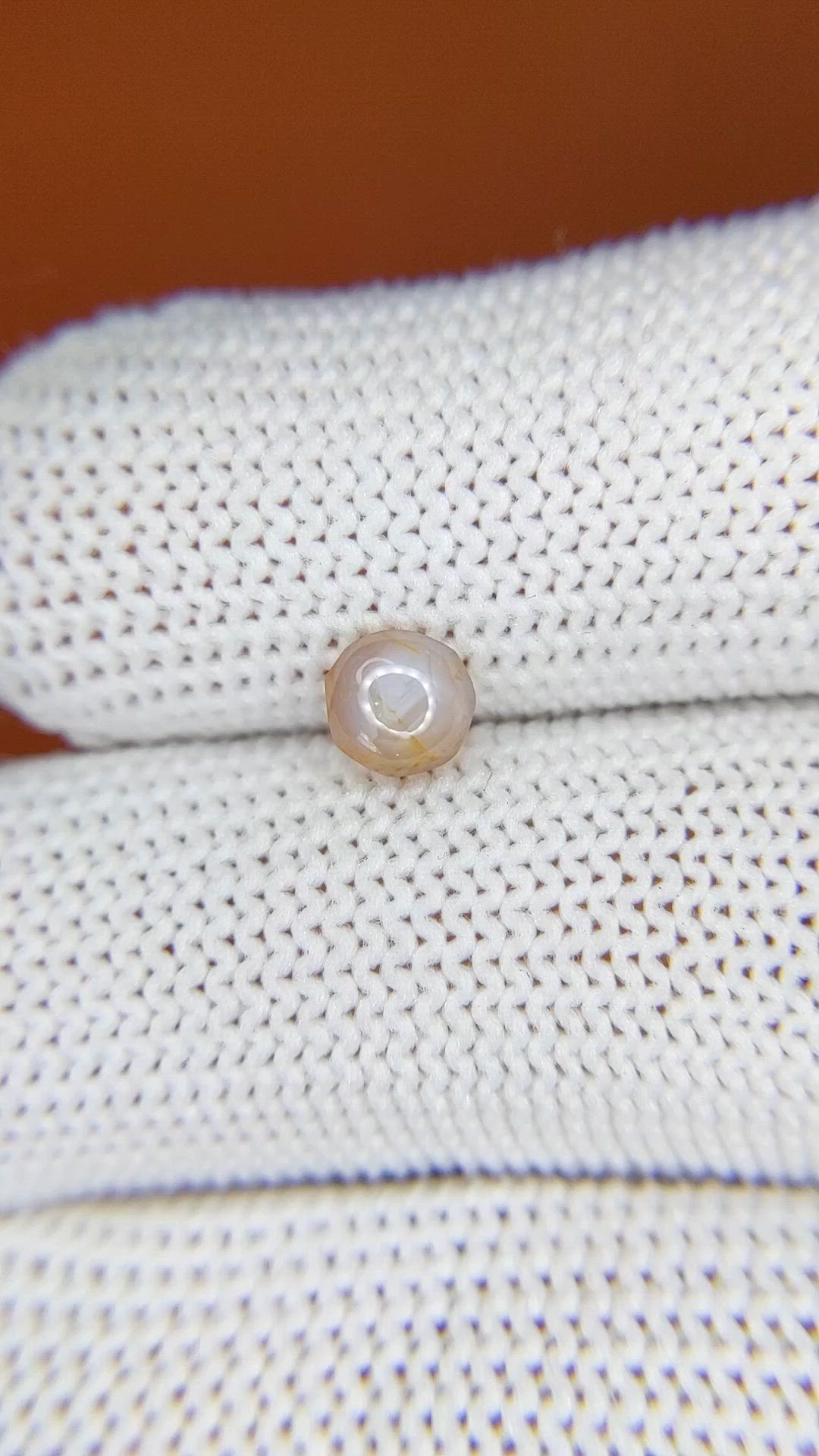 0.79 Ct. Greyish Blue Star Sapphire from Ceylon (Sri Lanka) Size Video